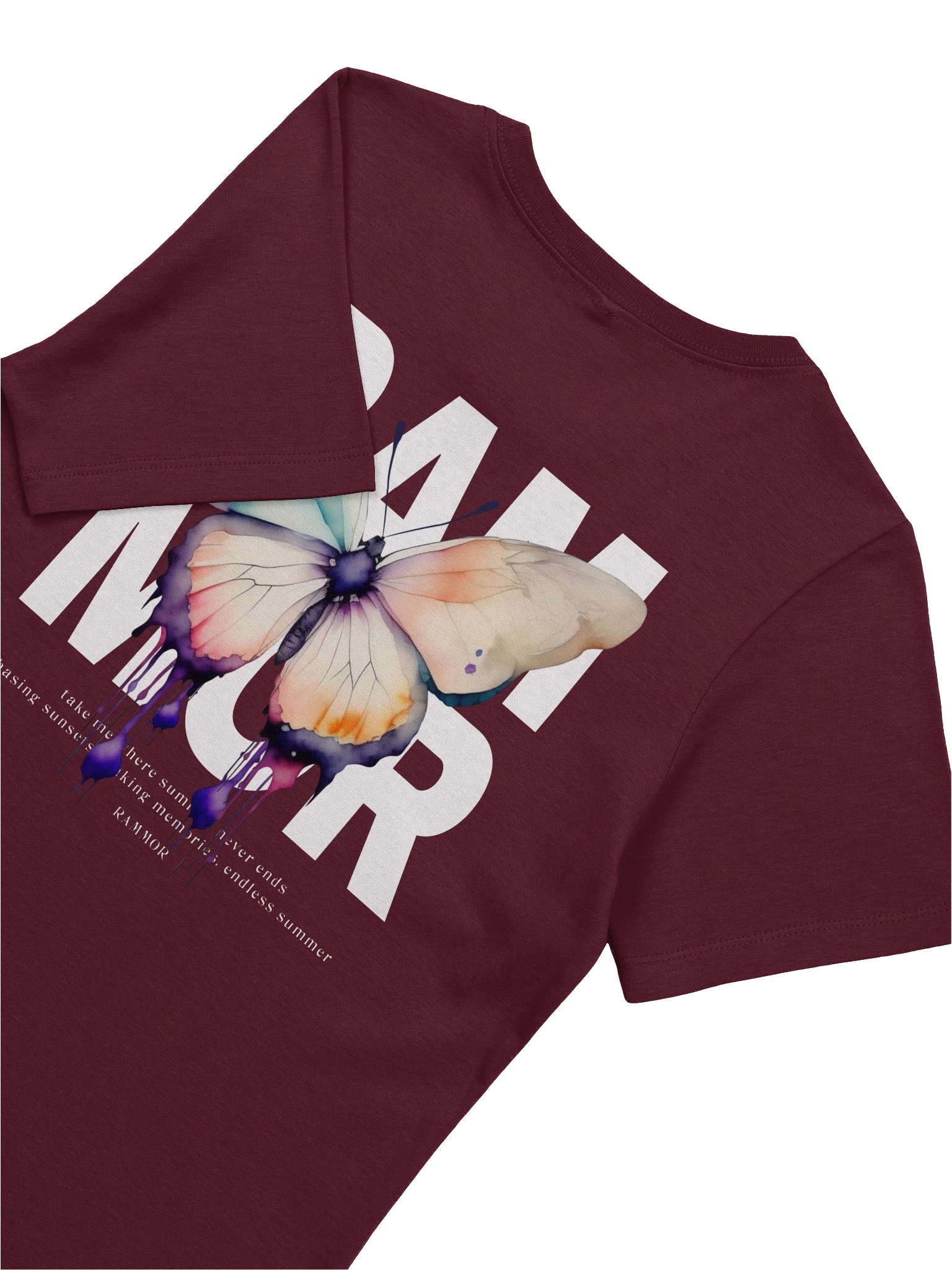 Butterfly Women's Tee Black / Dark Red product image (16)