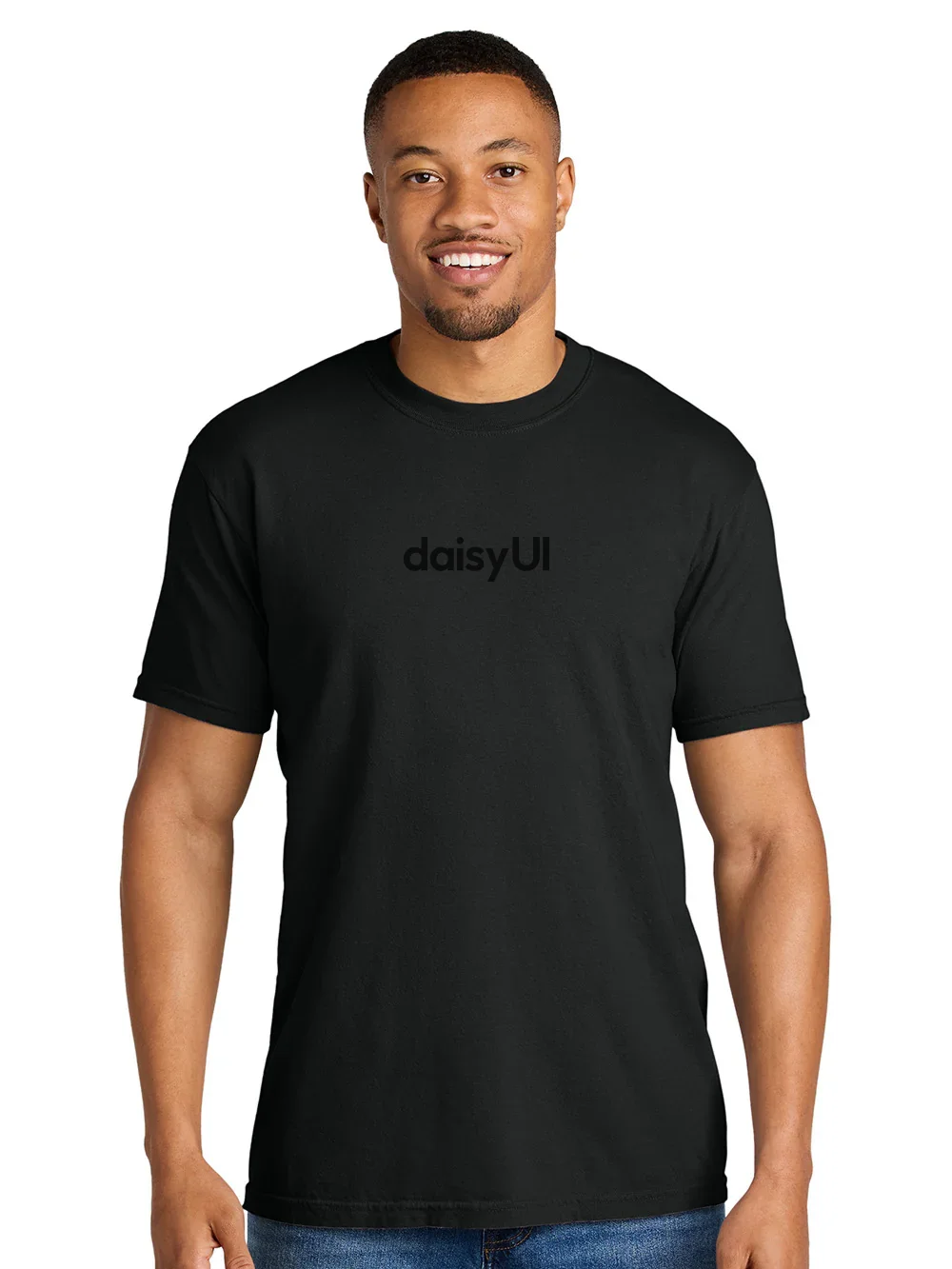 daisyUI black t-shirt product image (6)