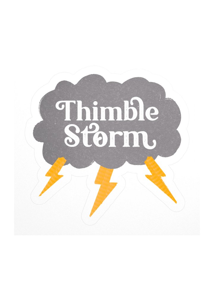 Thimble Storm Logo Sticker (Regular) product image (1)