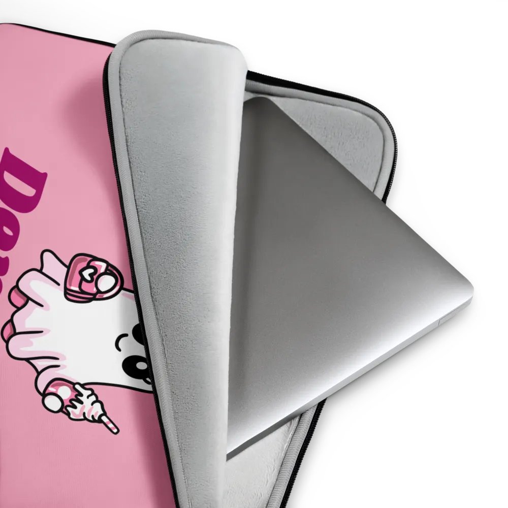 Very Demure Cute Ghost Laptop Sleeve product image (3)