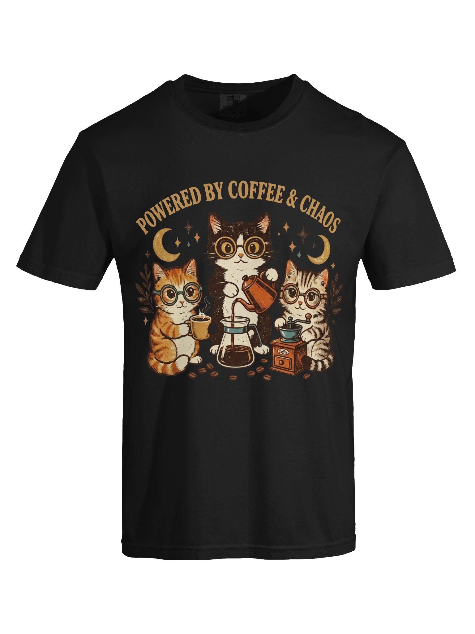 Coffee & Chaos Cats T-Shirt product image (5)