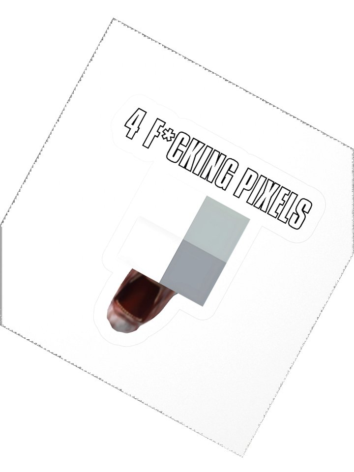 4 F'ing Pixels Sticker product image (2)