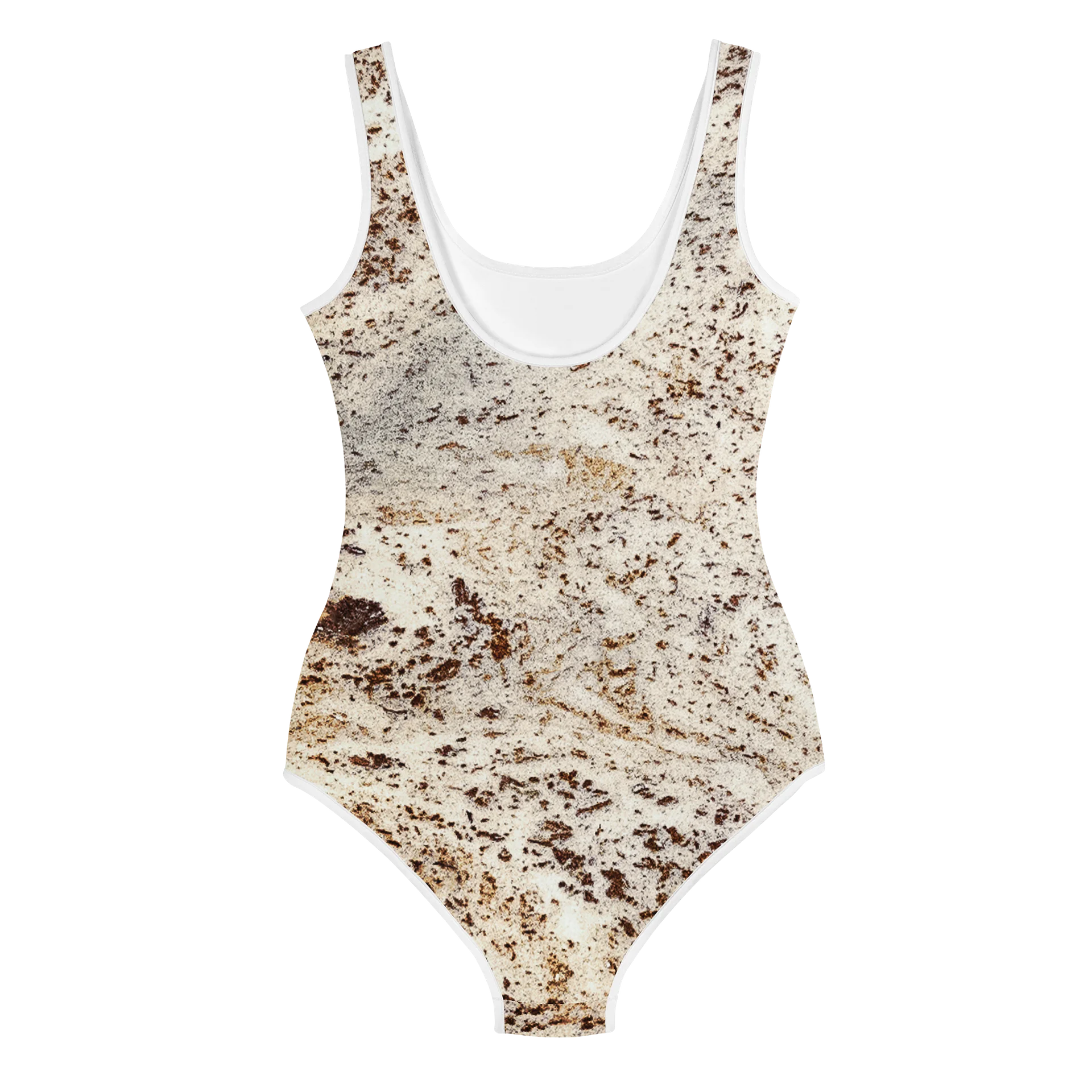 Espresso Swirl Youth All-Over Print Rich Mocha Swimsuit product image (2)