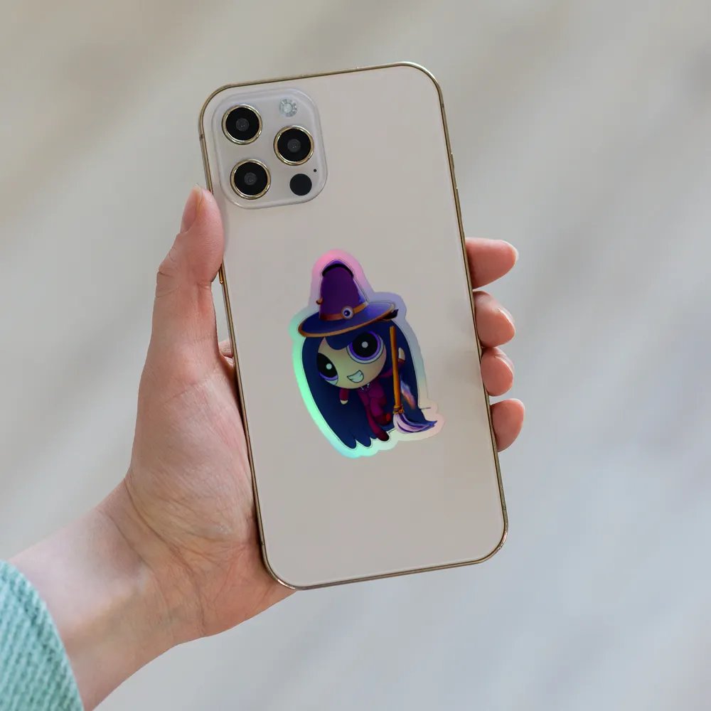 Witchy holographic sticker product image (6)