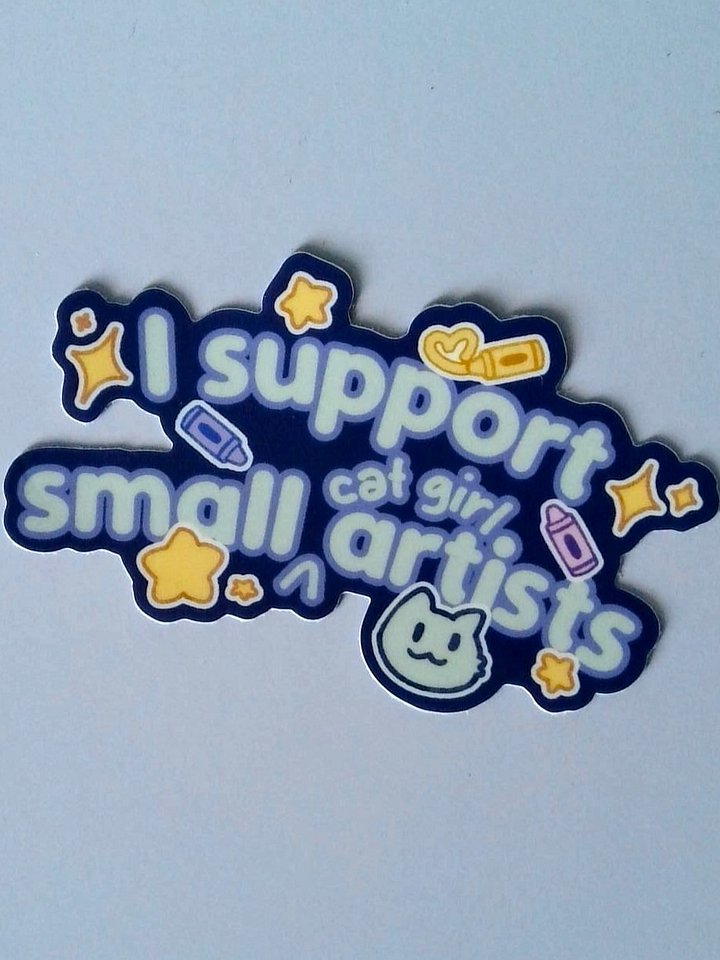 Support small (cat girl) artists product image (1)