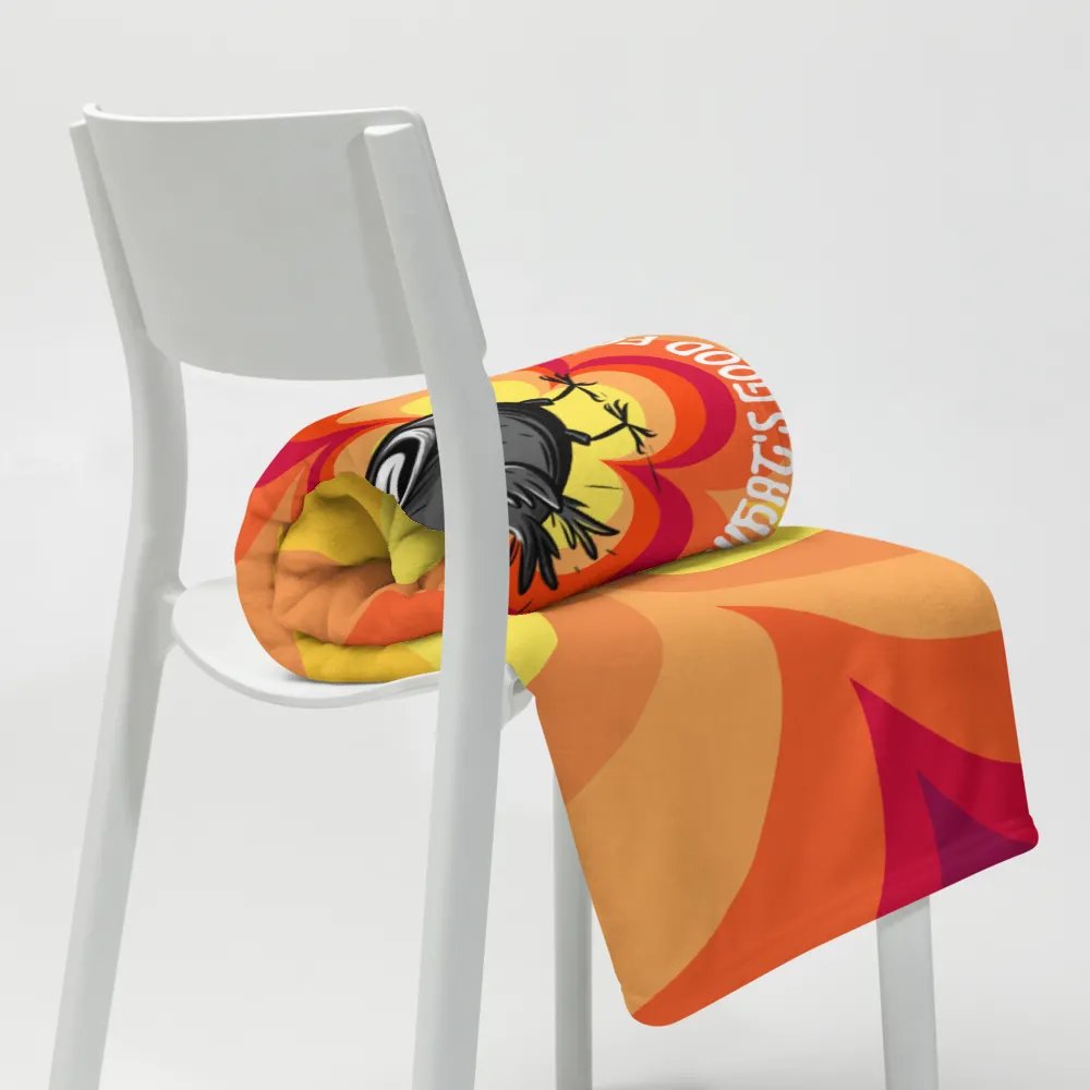 Throw Blanket 🧡 I will focus my energy on what's good for me (127 × 153 cm) product image (8)