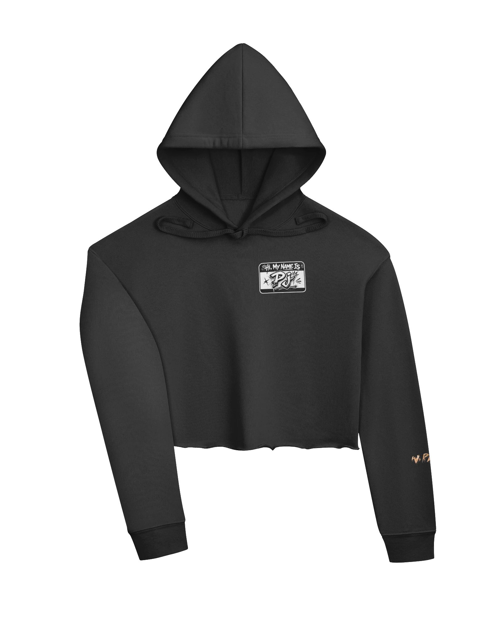 WRSE Hi My Name is PJ Ladies Crop Hoodie product image (3)