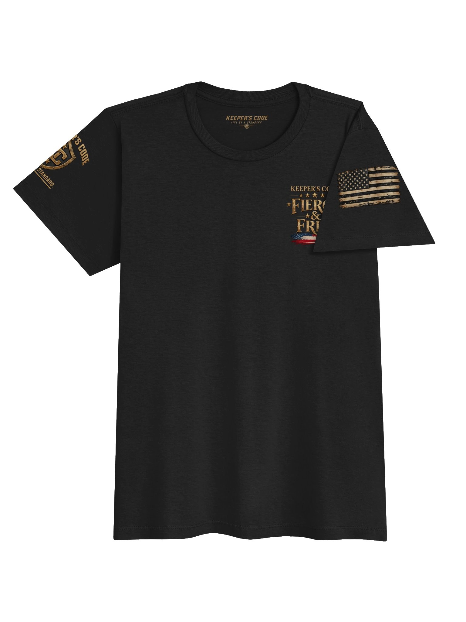 Keeper’s Code™ Women’s Fierce & Free American Eagle Graphic T-Shirt product image (6)