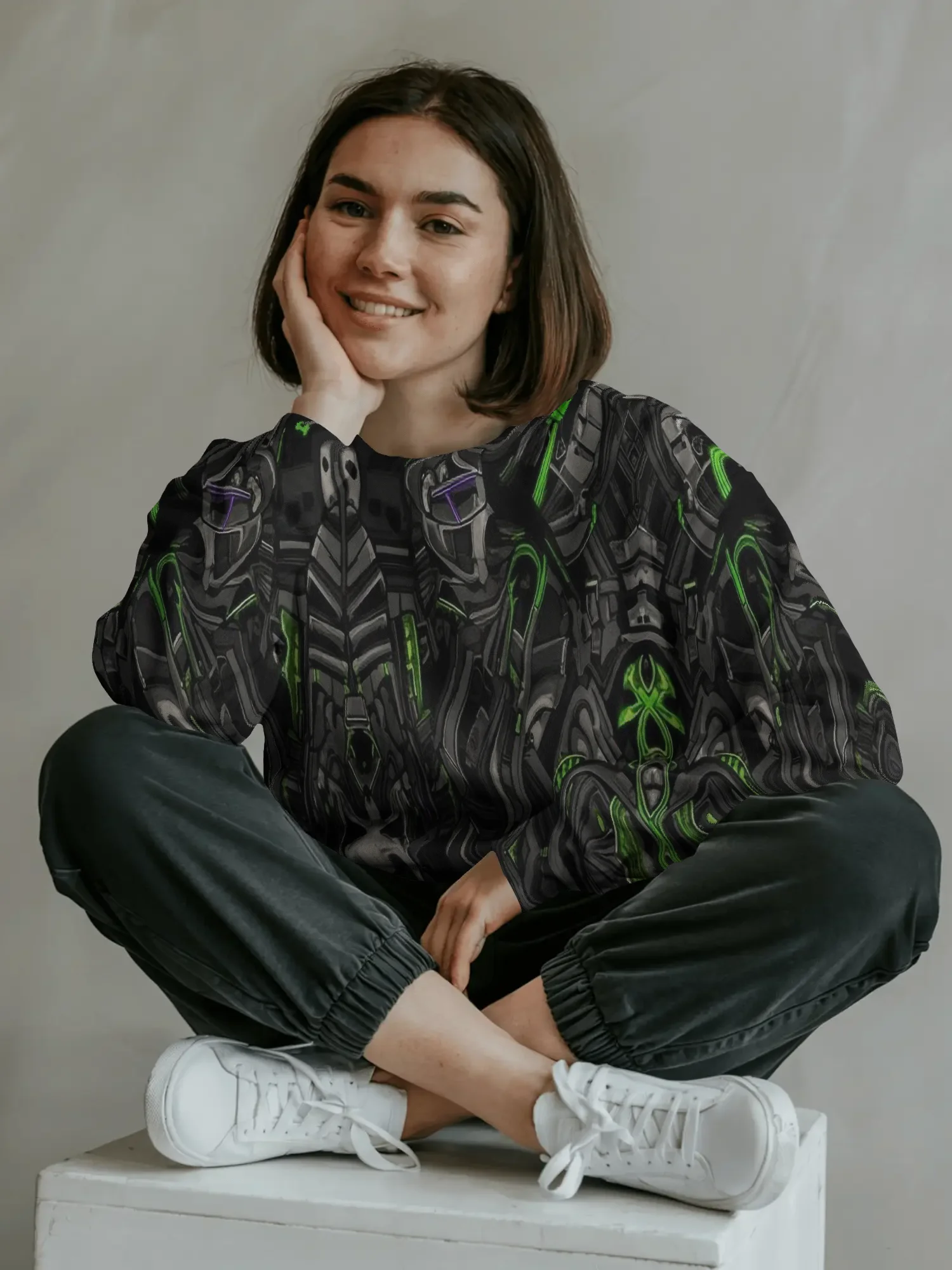 Neon Machinery – Unisex AOP Sweatshirt product image (4)