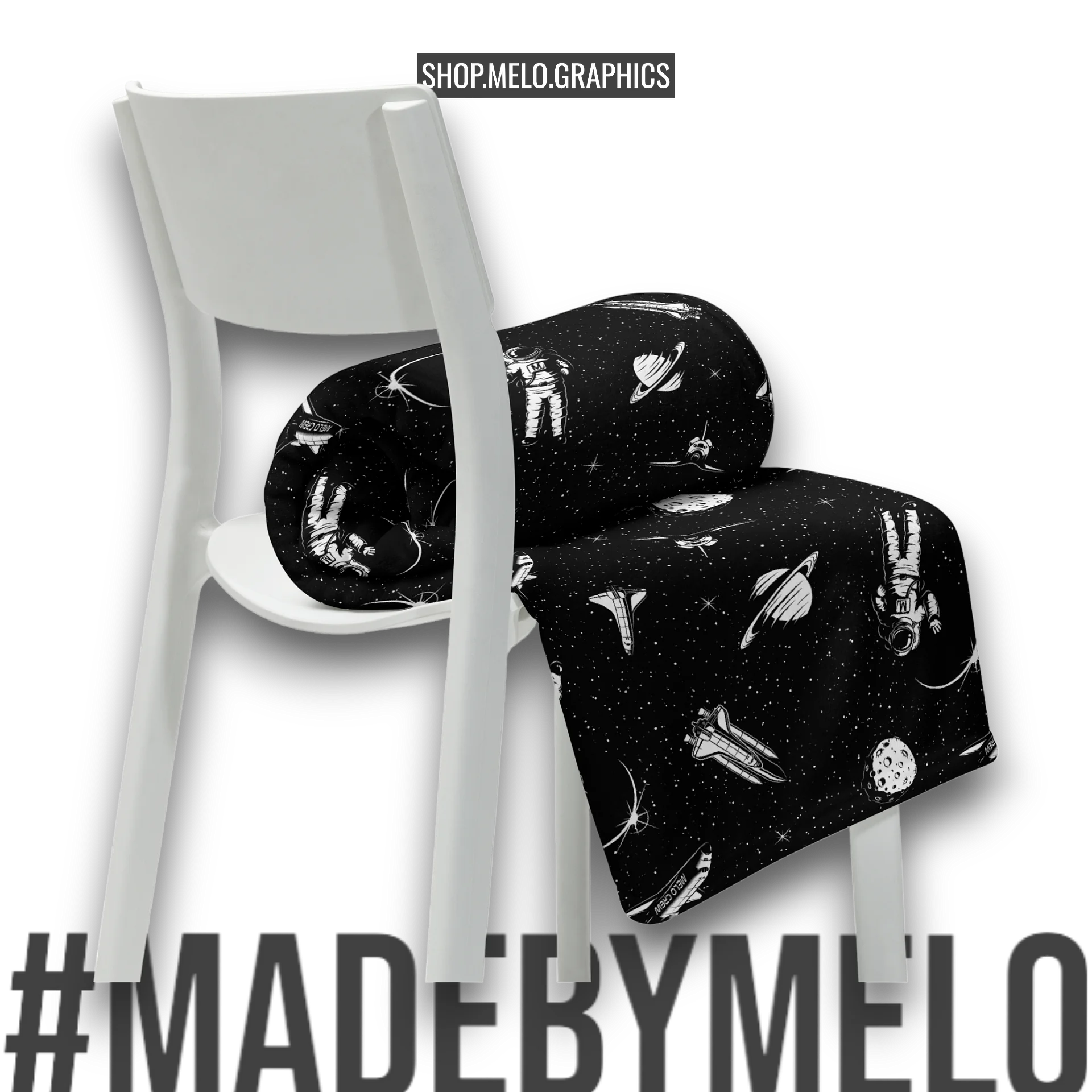 Spaced Out B&W - Blanket | #MadeByMELO product image (8)