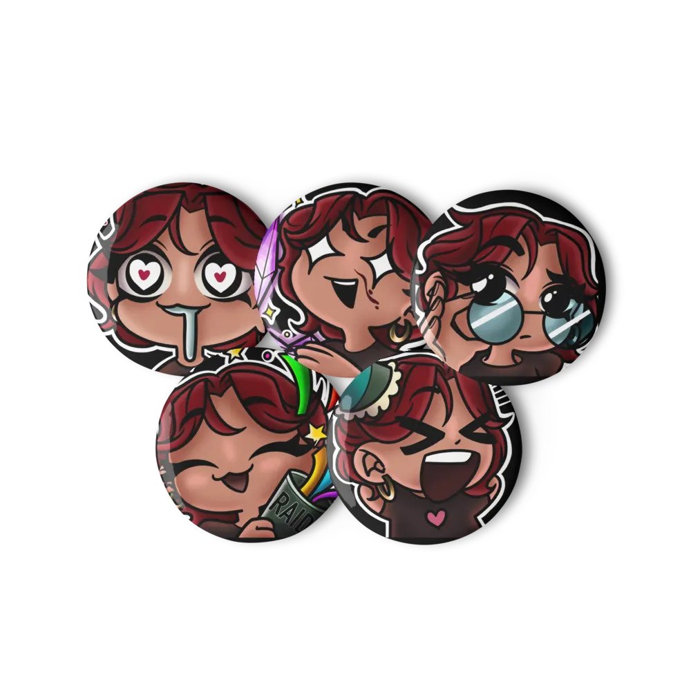 AliMyGuy Emote Pin Set product image (3)
