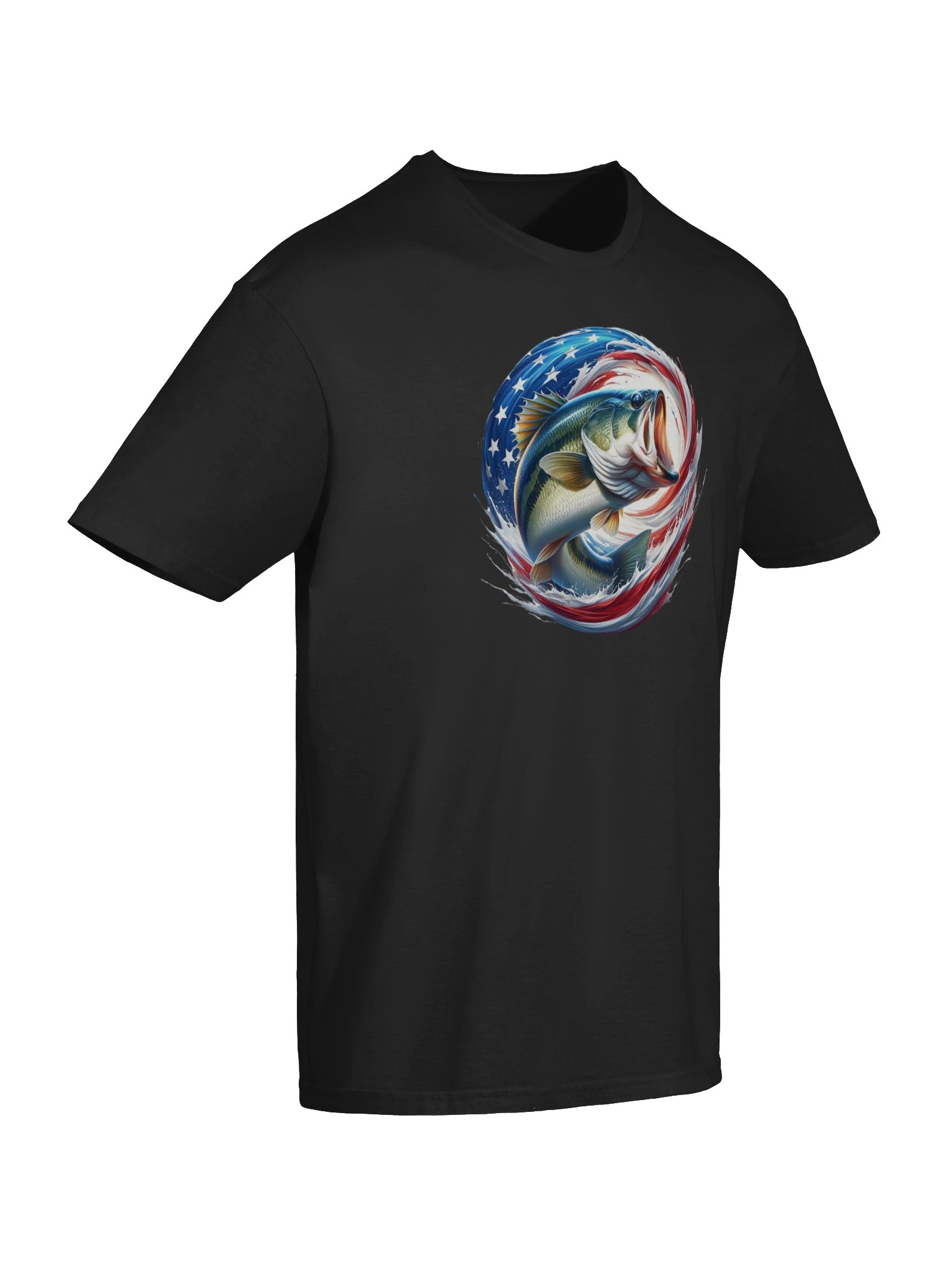 Patriotic Fish Wave T-Shirt product image (3)