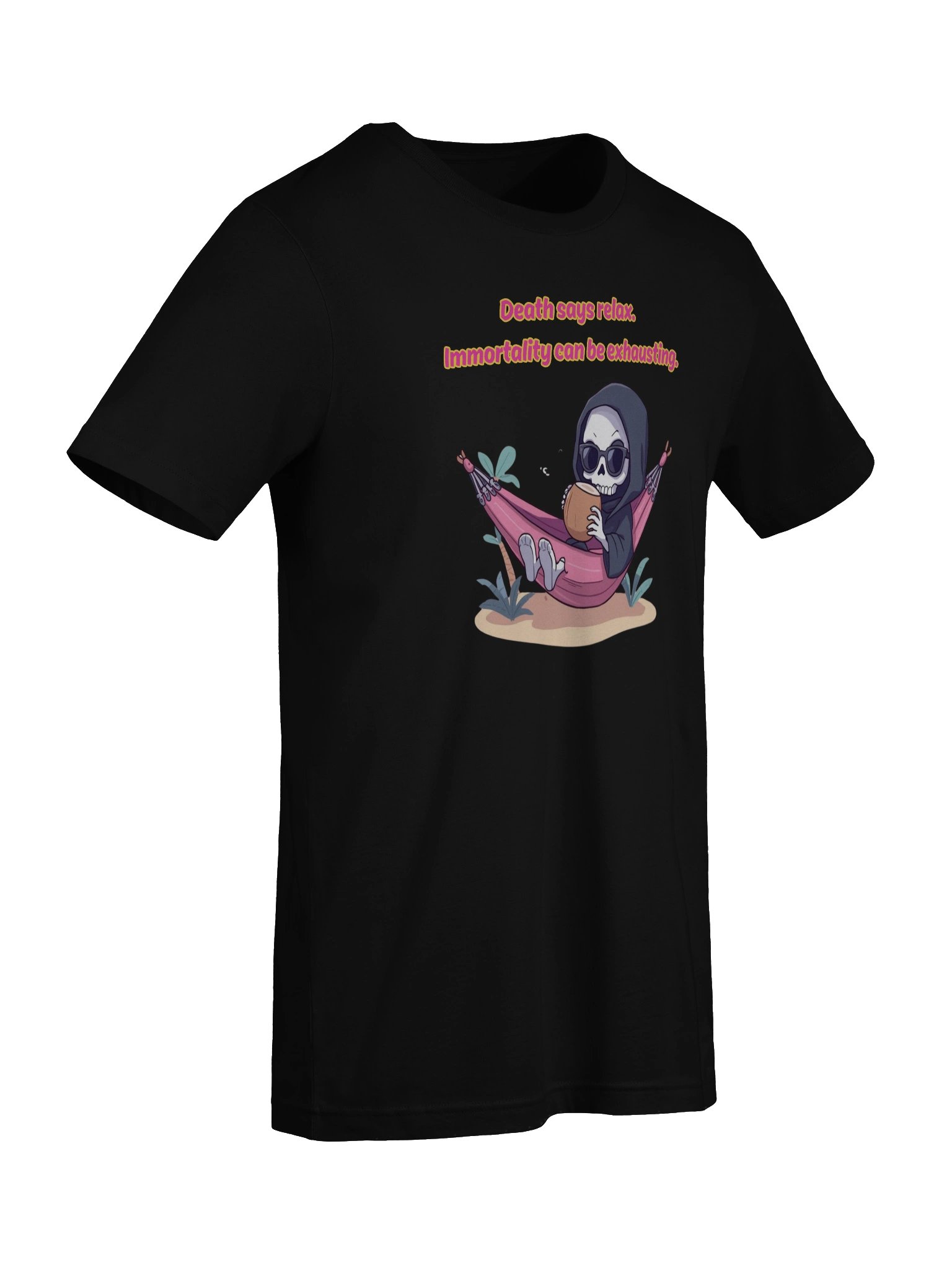 Death Says Relax Graphic Tee product image (68)