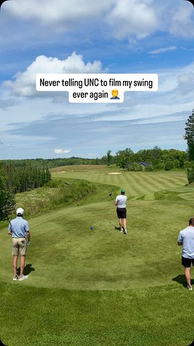Gotta stop filming when I play golf with UNC 🤦‍♂️...

#golf #golfswing #golfreels