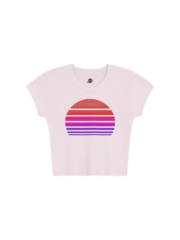 Retro Stripe Circle Baby Tee product image (1)