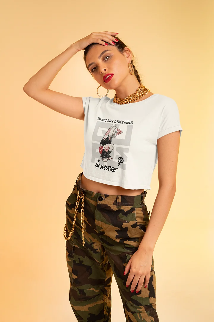 Im Not Like Other Girls Womans Crop Top-Punk Paula product image (1)