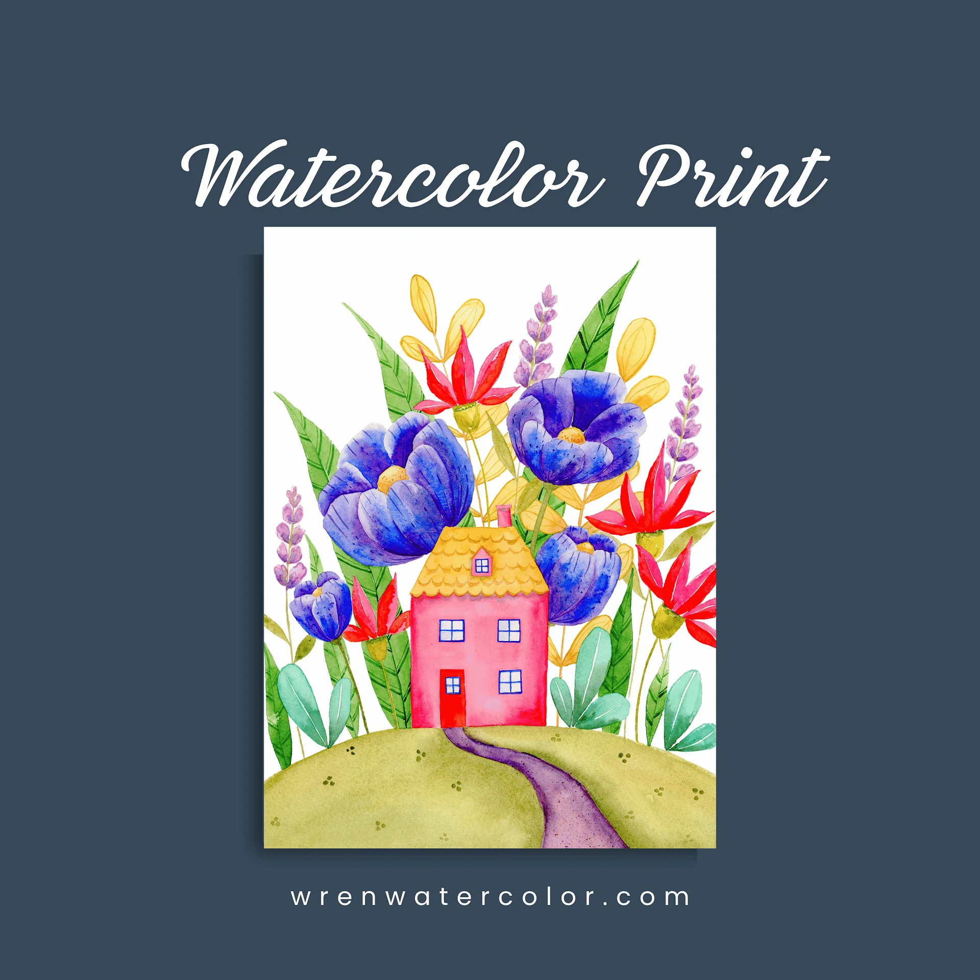 Floral Watercolor Print - Pink Retreat - The BloomHouse Collection product image (1)