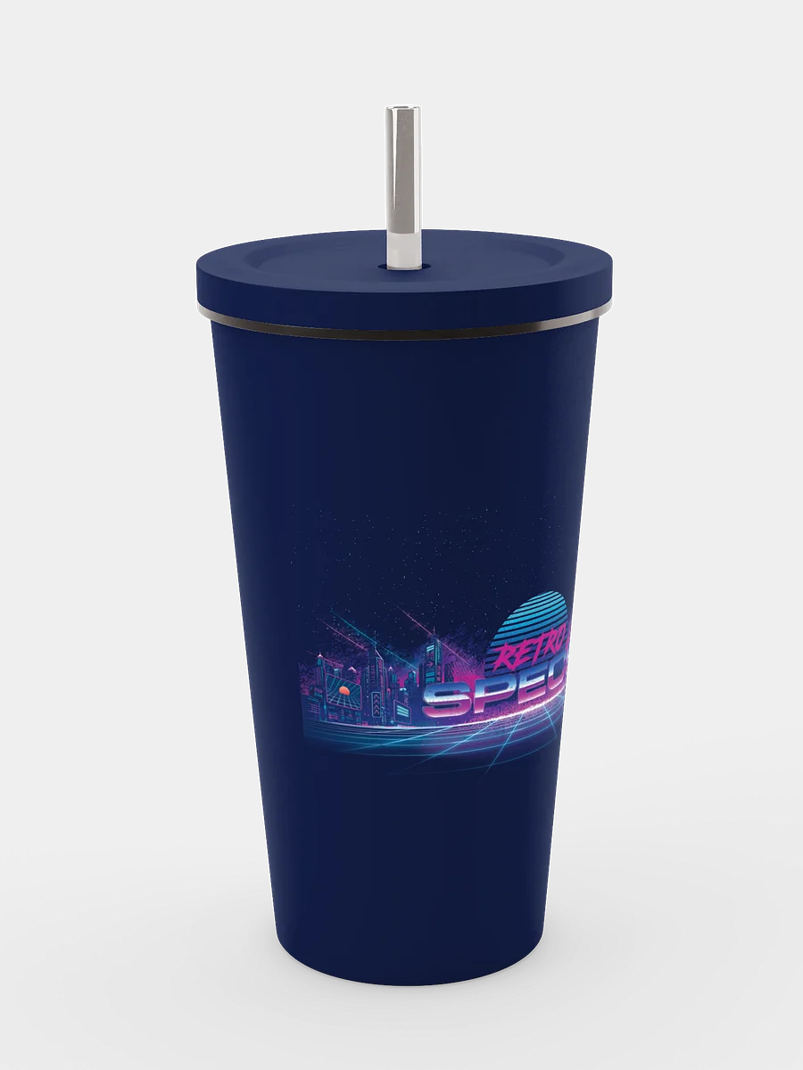 RETRO SPECS: Insulated Tumbler with a Straw product image (4)