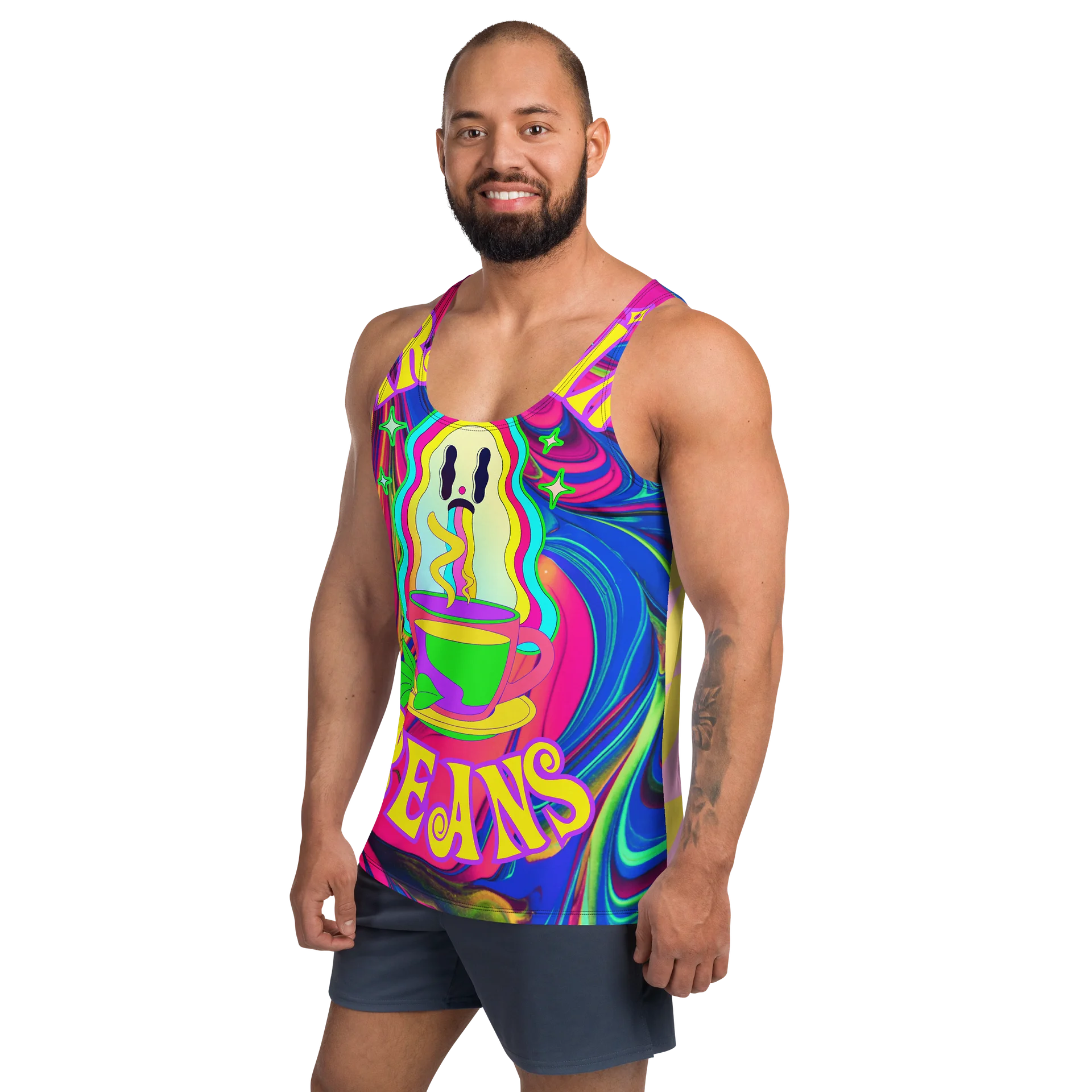 Odd Duck Trippin Beans Full Print Tank Top product image (2)