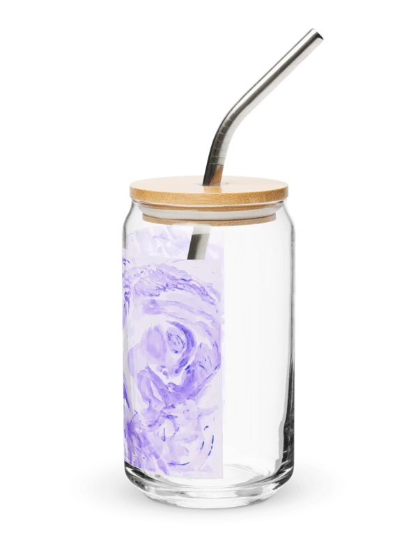 WRAPPED IN HOLY SPIRIT LAVENDER GLASS CUP product image (5)