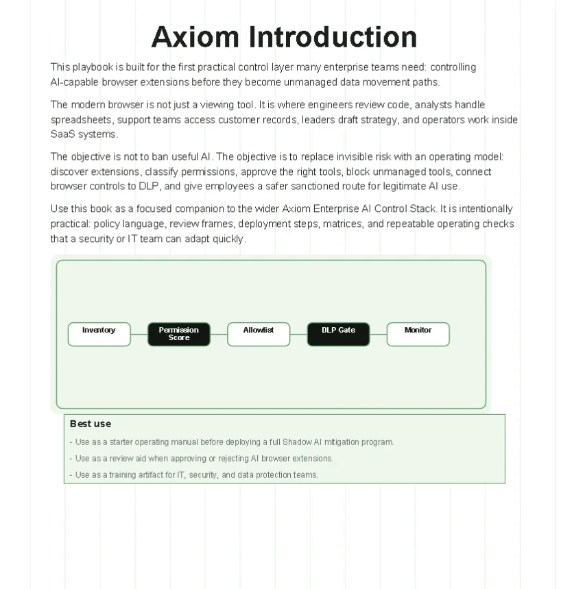 Enterprise AI Browser Extension Control Playbook product image (2)