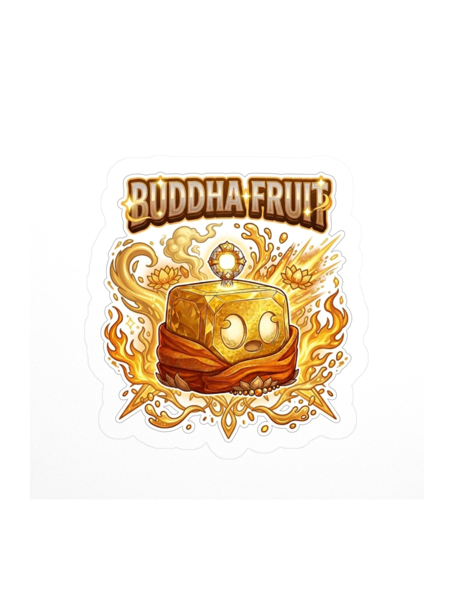 Buddha Fruit Sticker 3x3" Blox Fruits Gamer Gift For Kids product image (1)