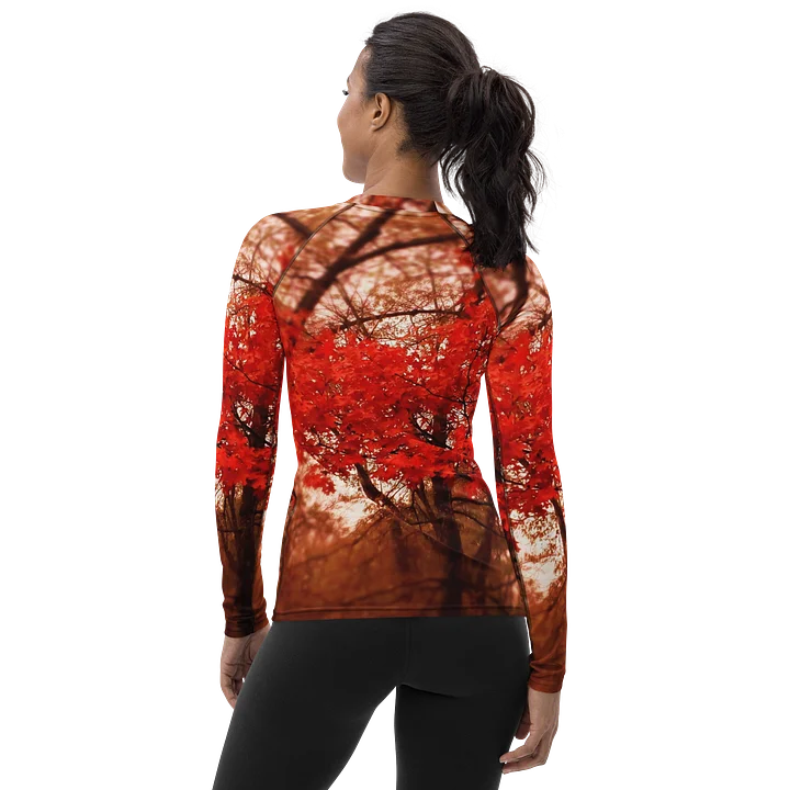 Crimson Leaves Women's Rash Guard product image (2)