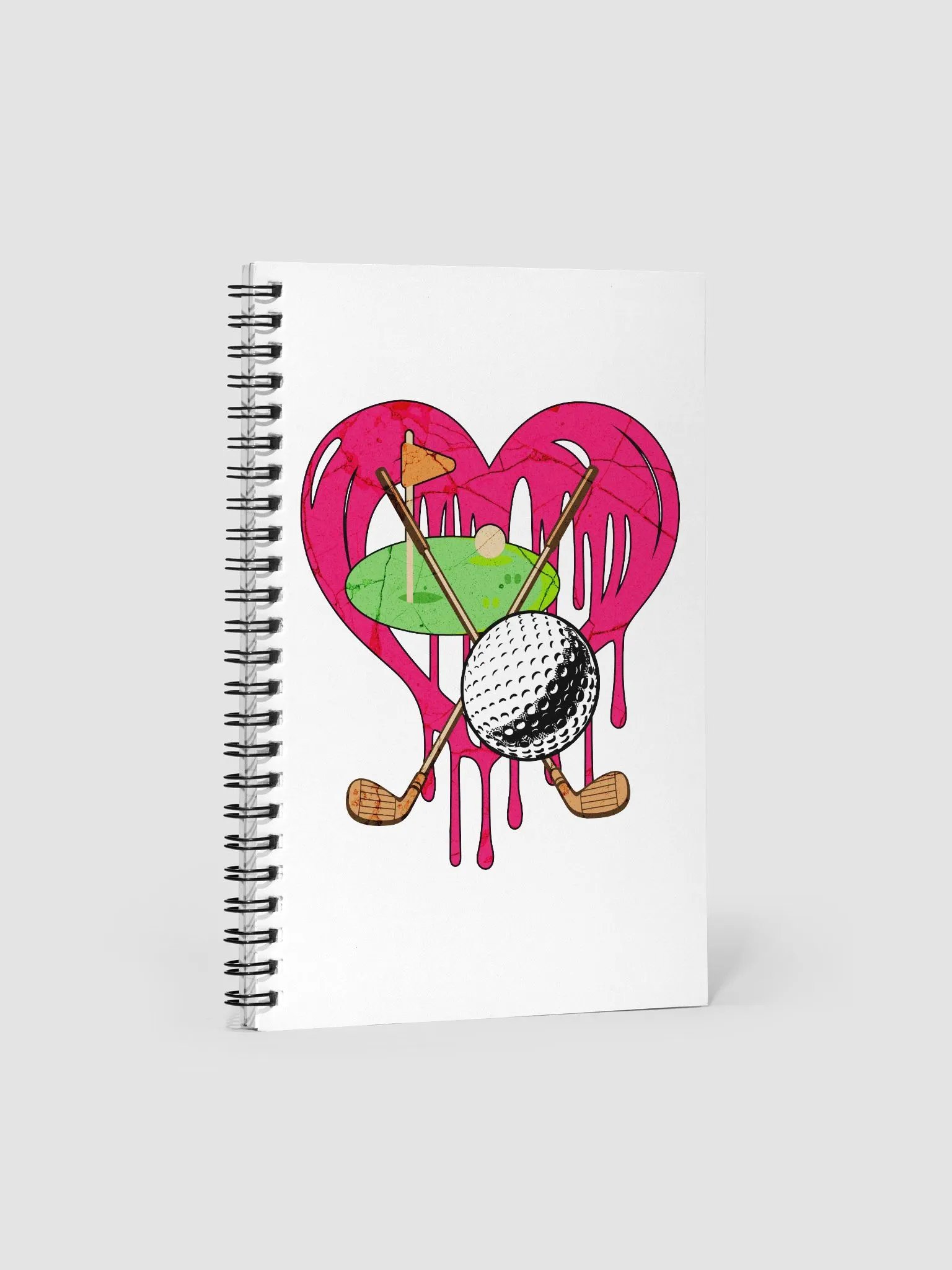Heart Golf Dreams Notebook product image (1)