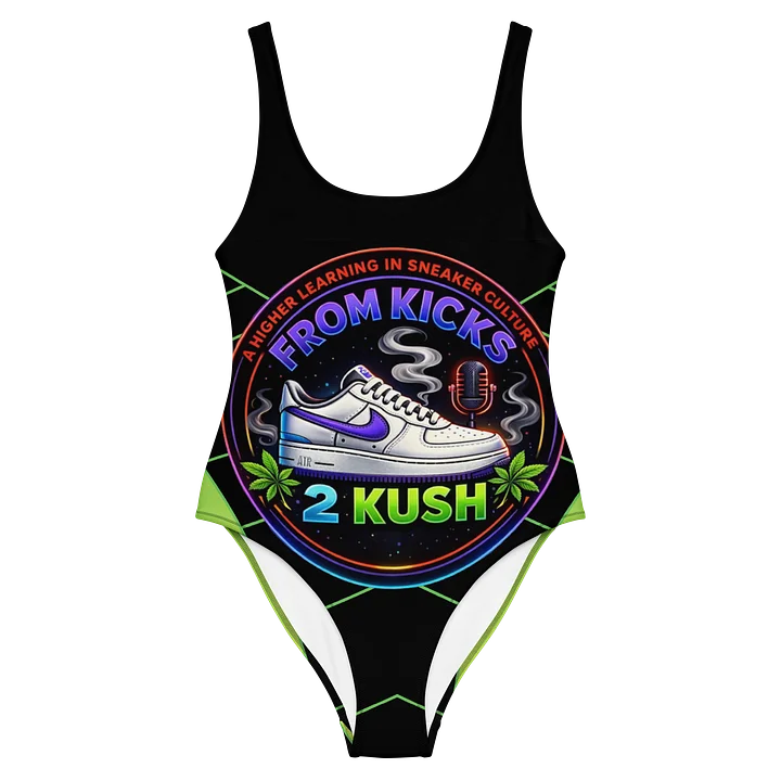 From Kicks 2 Kush Neon Graphic One-Piece Swimsuit product image (2)