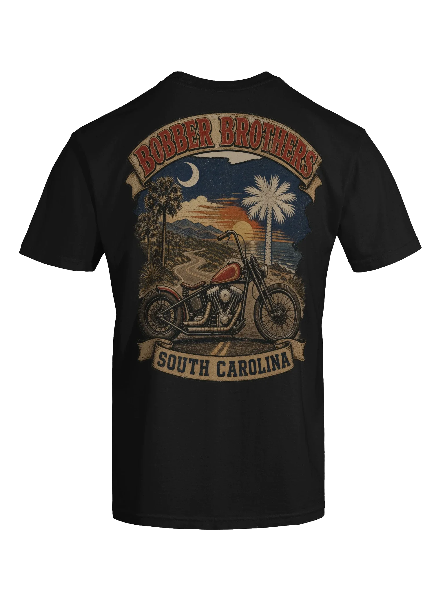 South Carolina motorcycle t-shirt design by Bobber Brothers