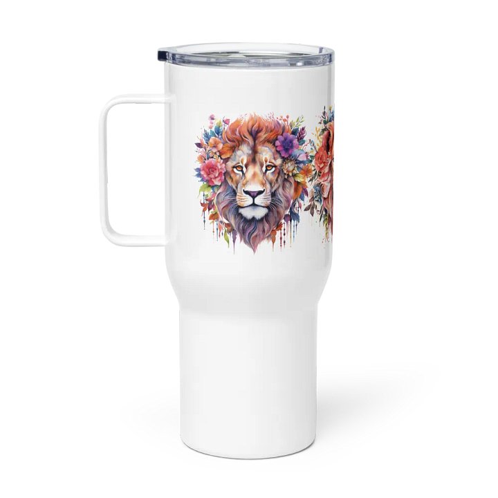 Lion Floral Travel Mug product image (1)