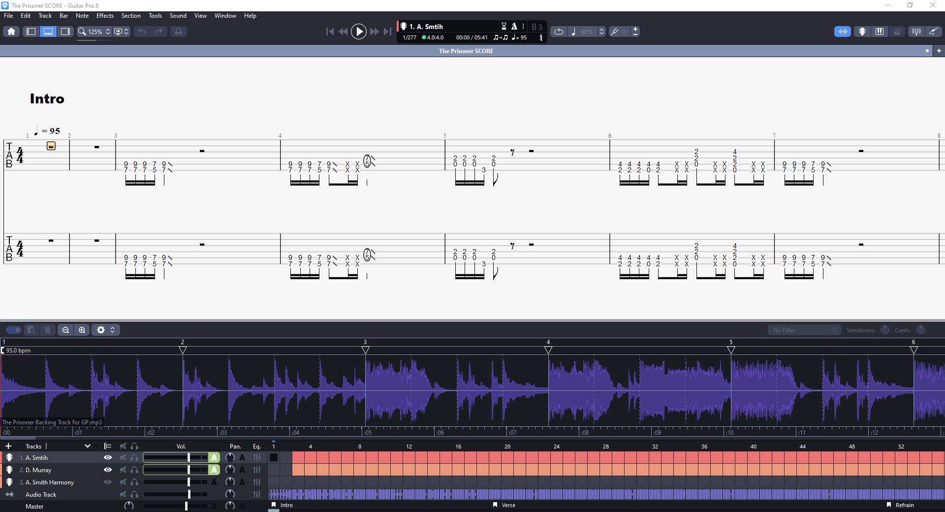 The Prisoner PDF TAB + Backing Track MP3 product image (3)