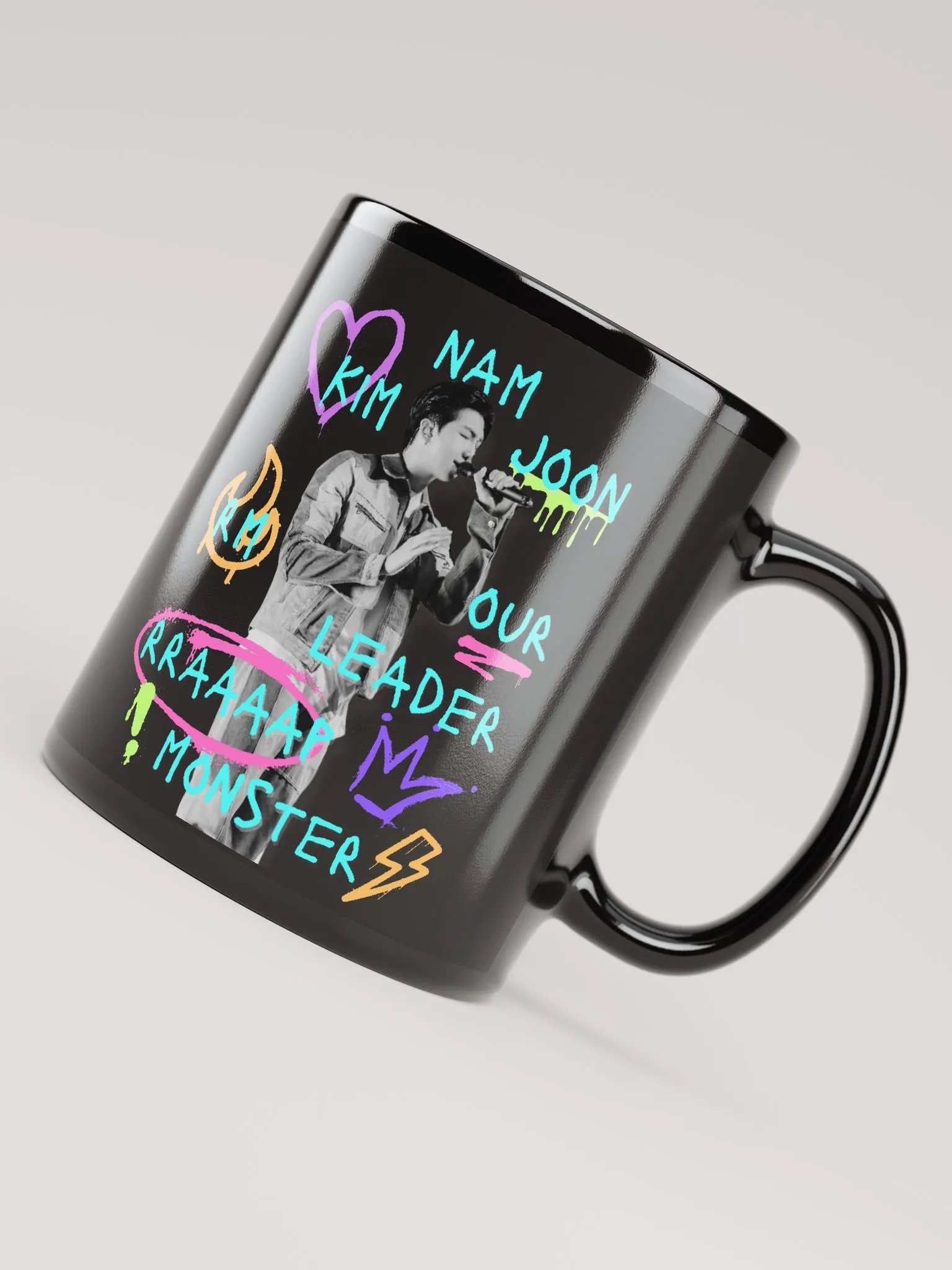 Rrrraaap Monster Black Mug product image (4)