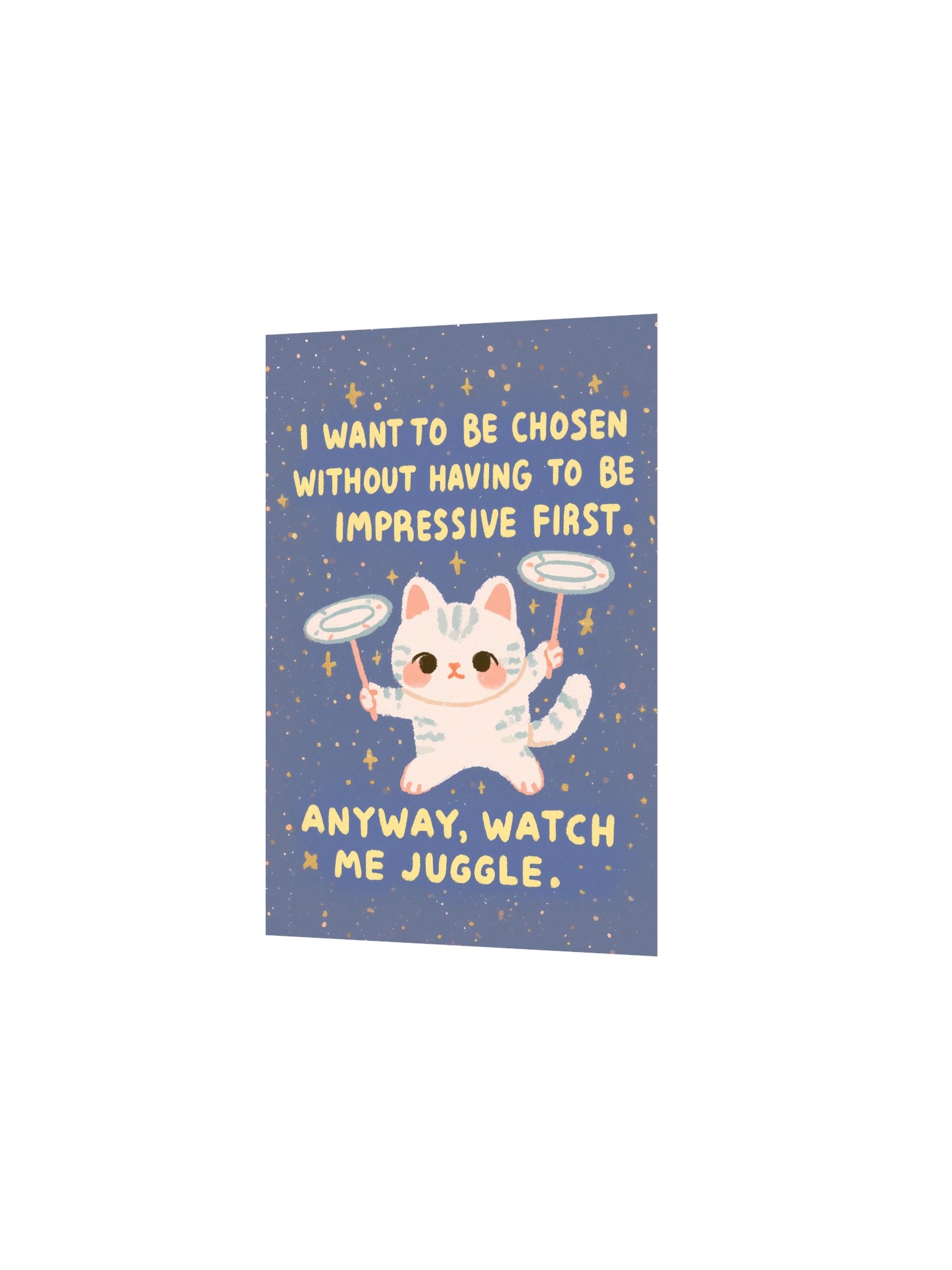 Cute Cat Juggling Quote Poster product image (15)