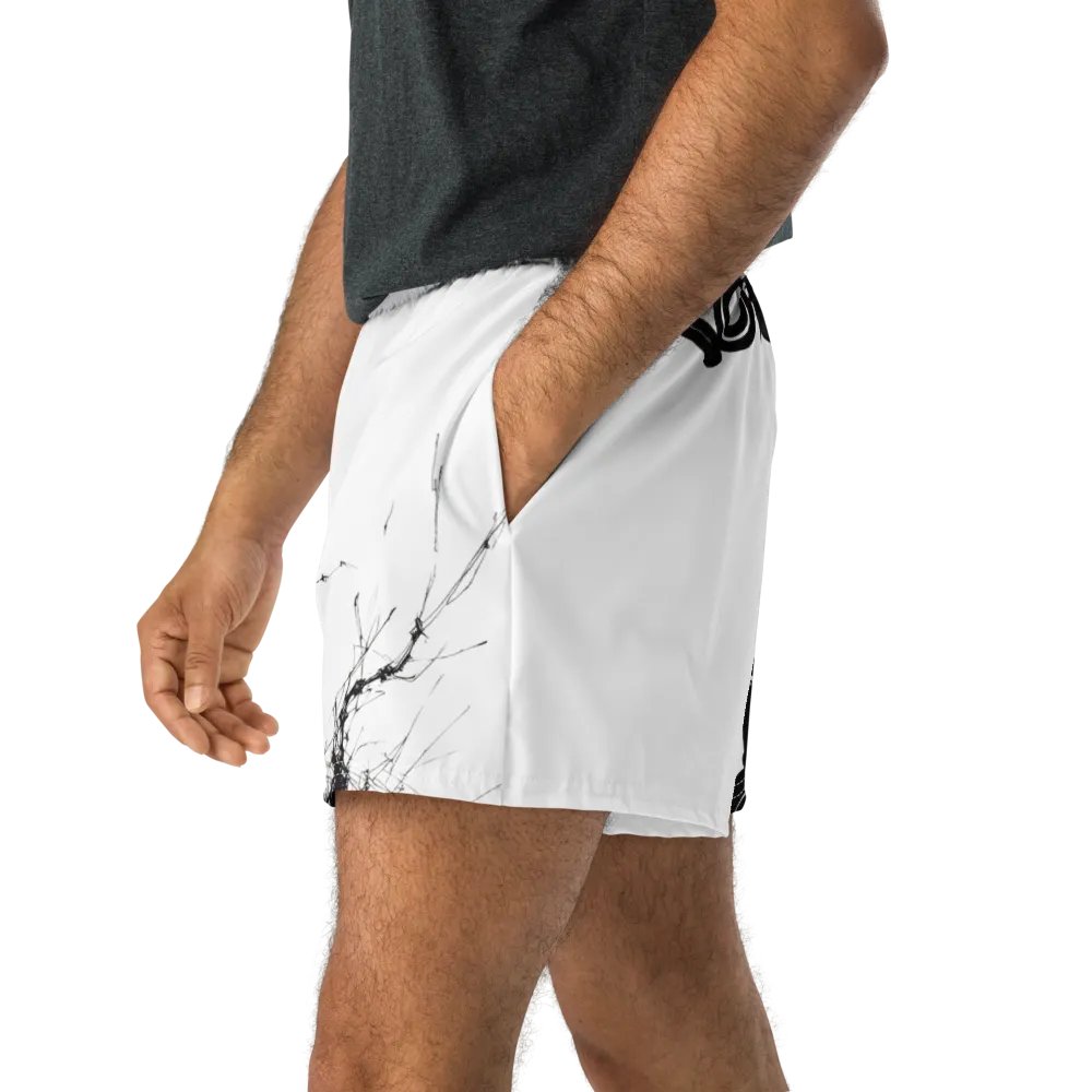 Bamboo Print Unisex Athletic Shorts product image (6)