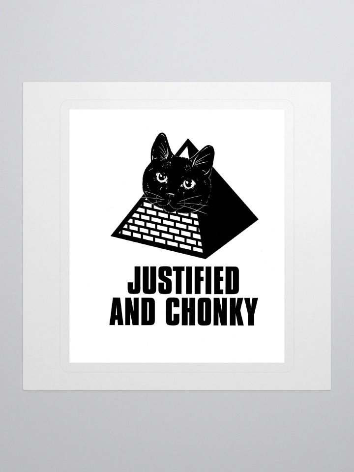 DJ STRIGOI JUSTIFIED & CHONKY STICKER product image (1)