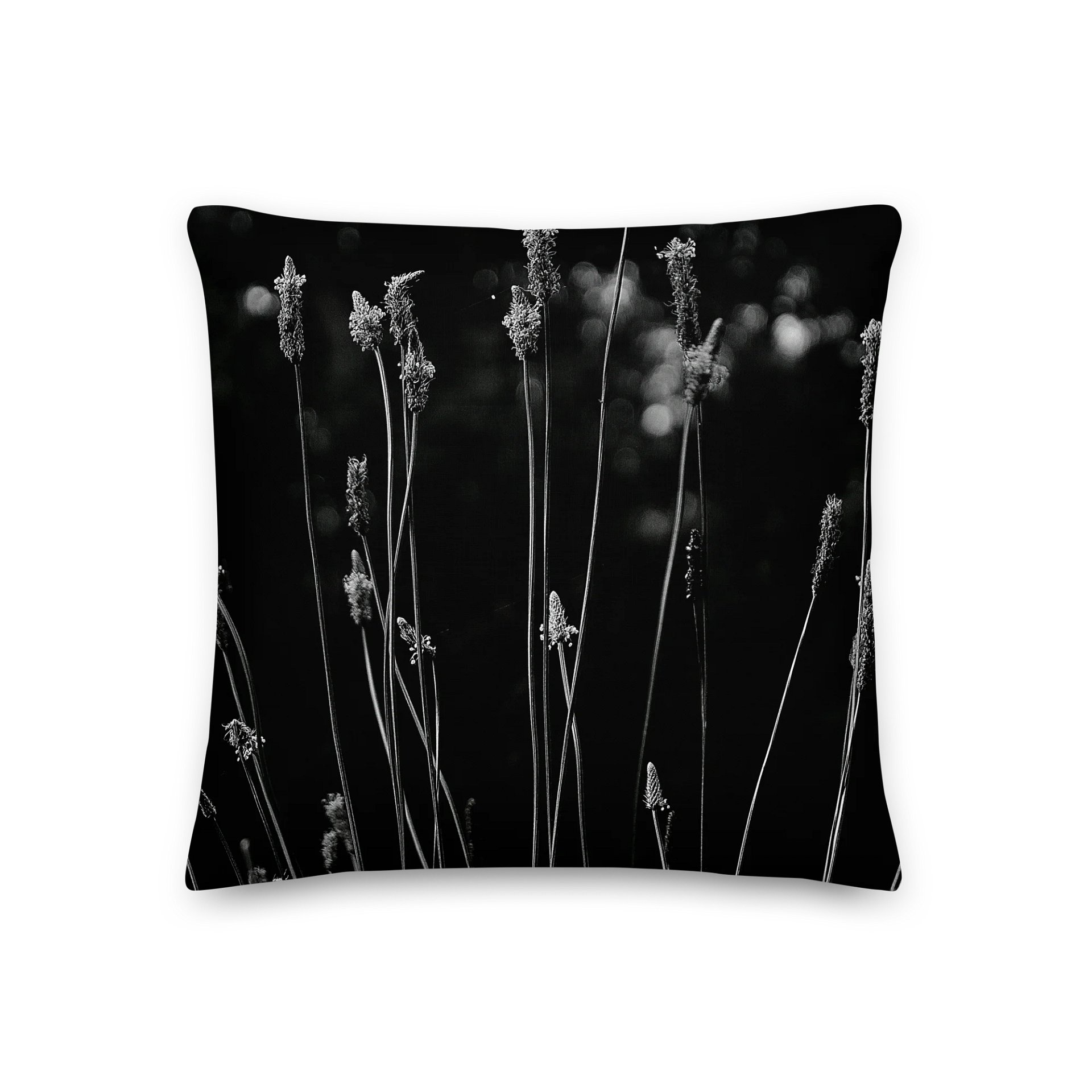 Premium pillow - Wildflowers, monochrome product image (3)