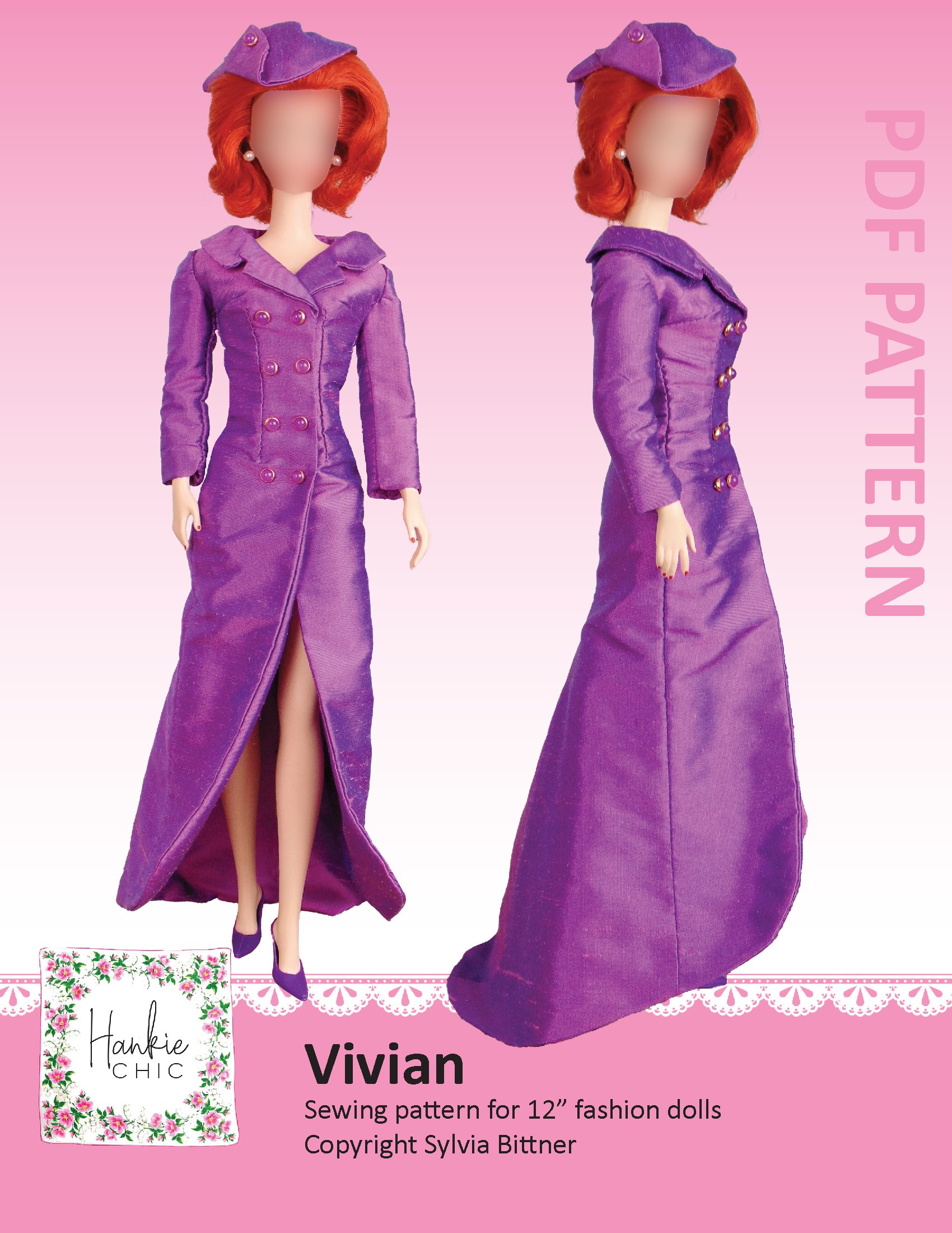 Vivian sewing pattern for 12