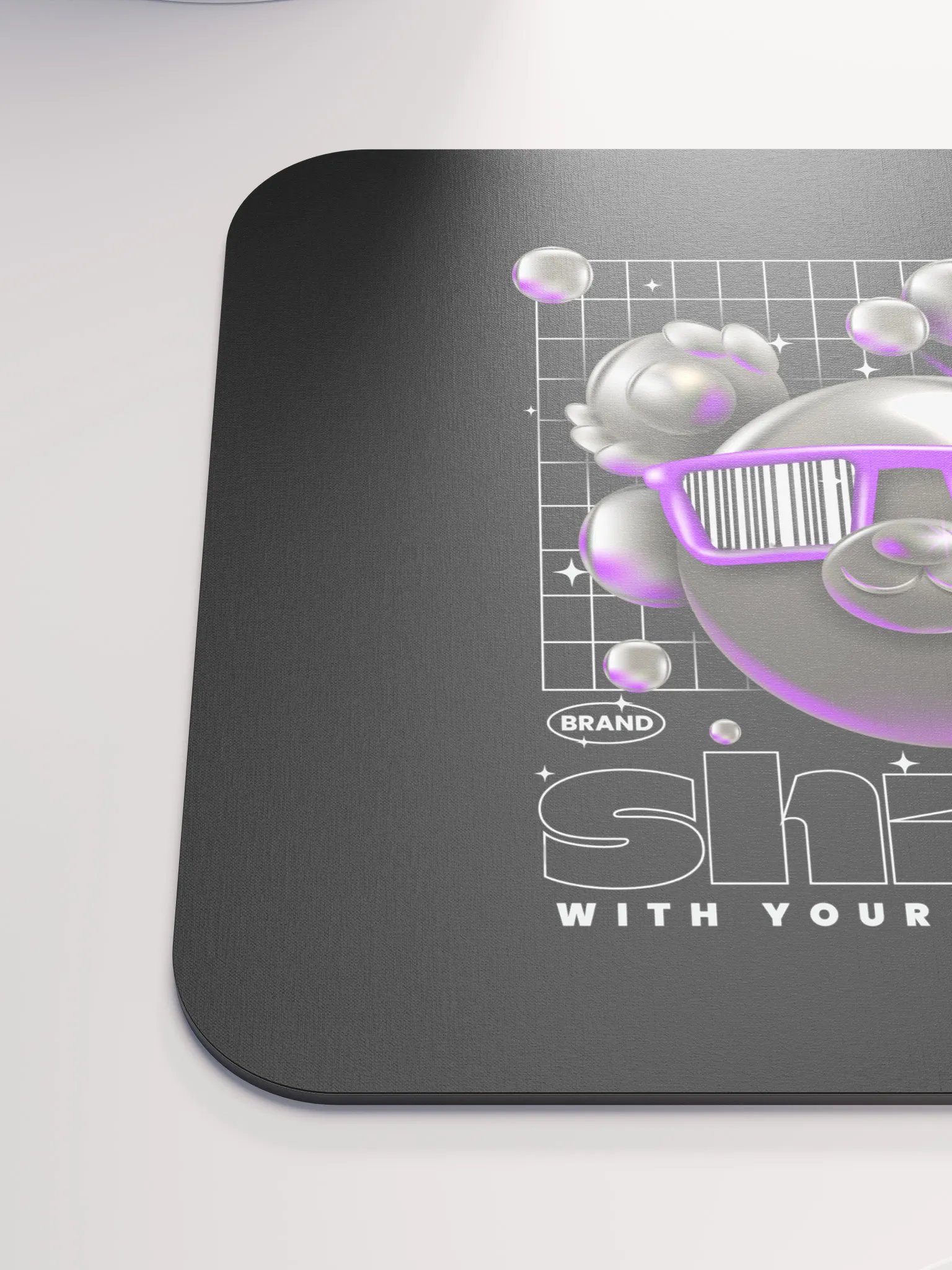 Futuristic Bear Glow Mouse Pad: Illuminated Desk Accessory with a Bold Design product image (6)