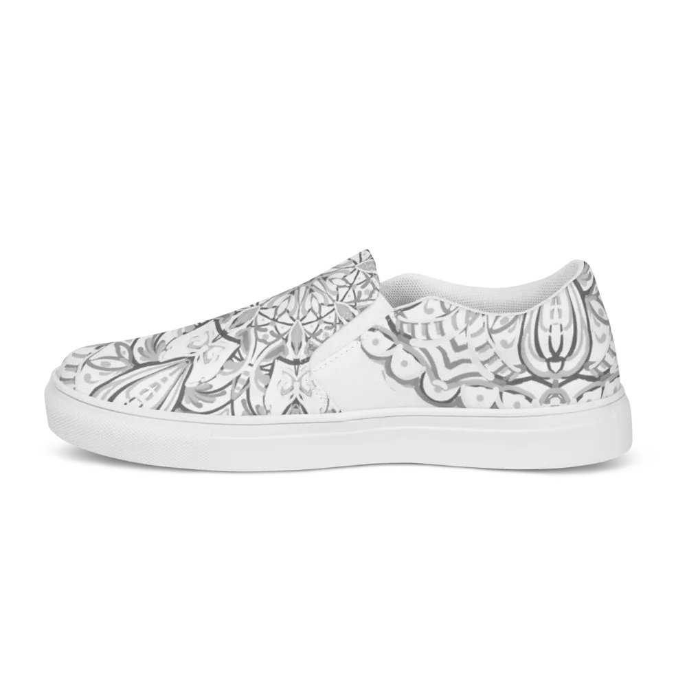 Monochrome Mandala Slip-Ons product image (12)