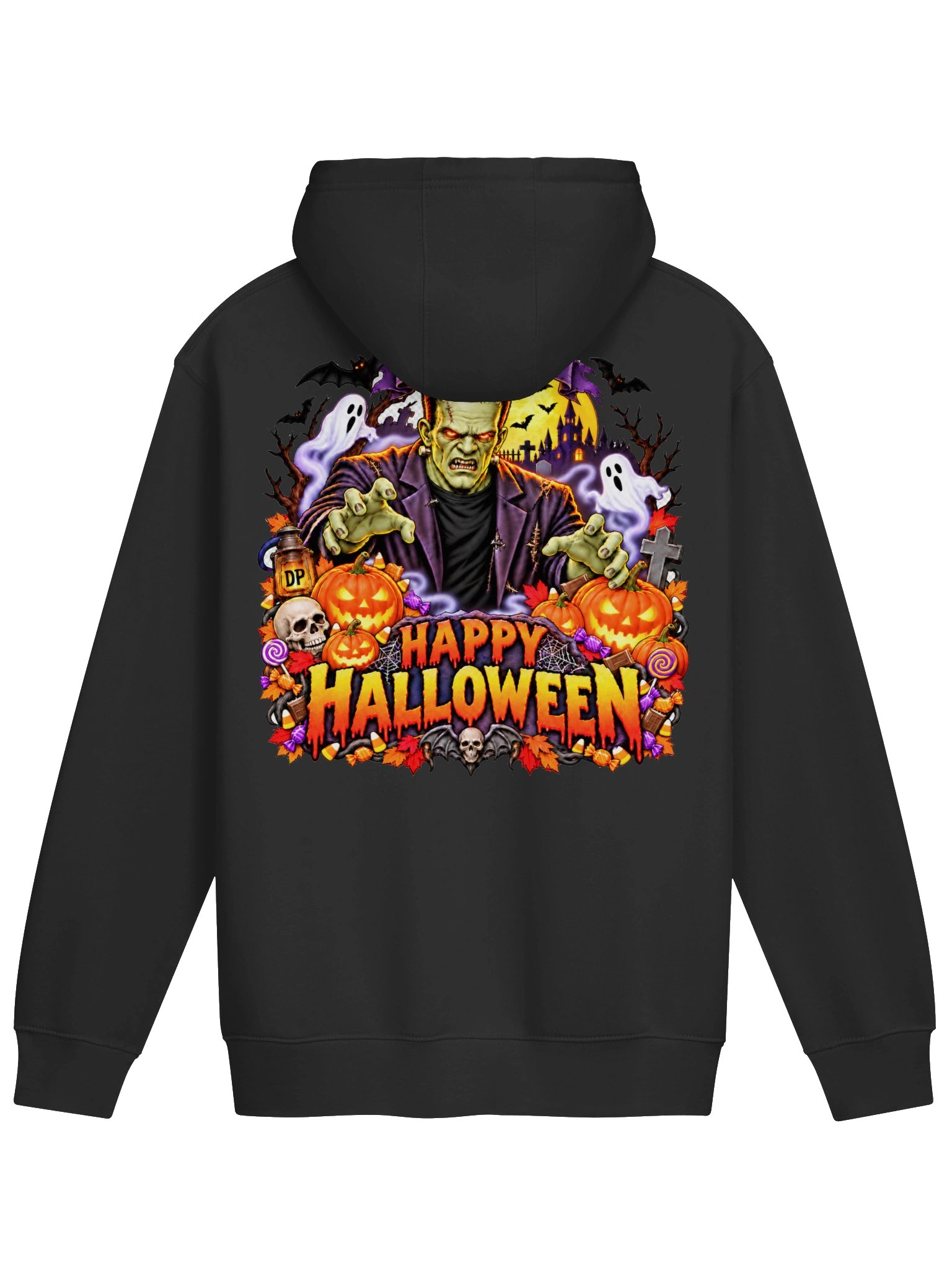 Frankenstein Happy Halloween Lane Seven Premium Pullover Hoodie product image (6)