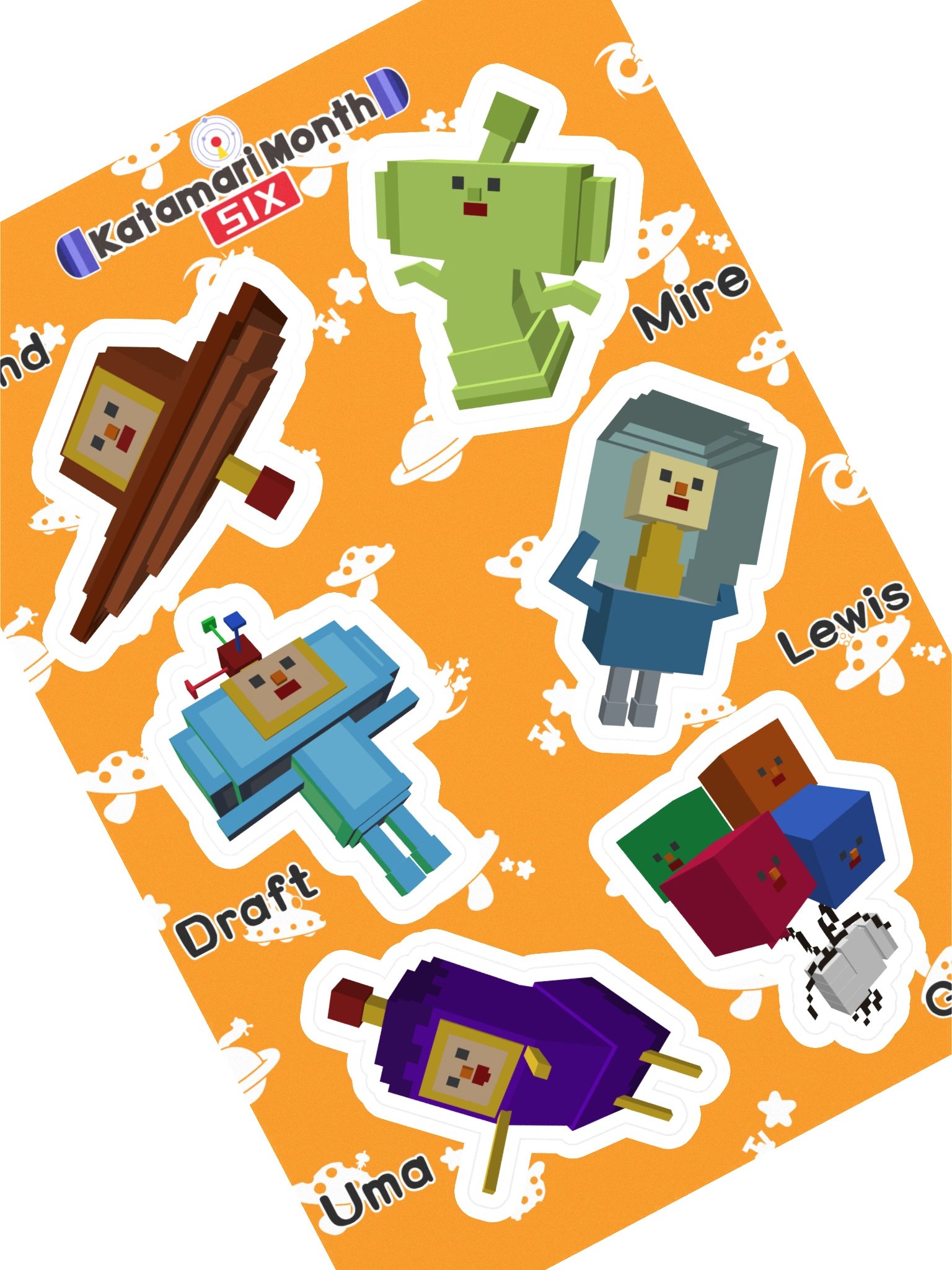 KDM6 OC Cousin Sticker Sheet #1 product image (1)