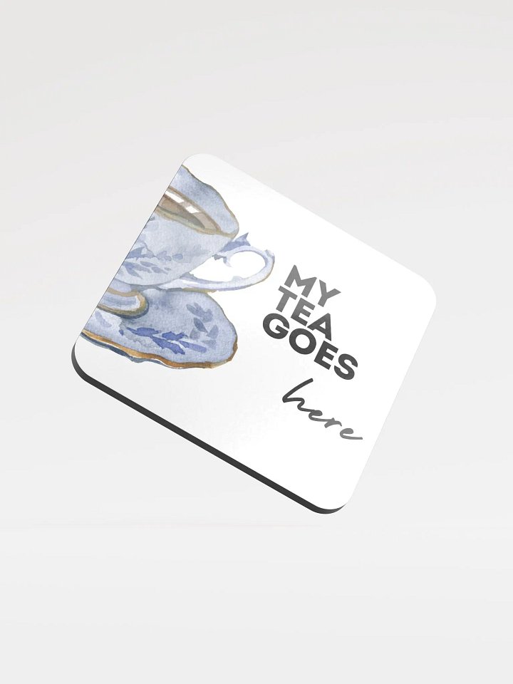 My Tea Goes Here Cork Coaster Set product image (1)