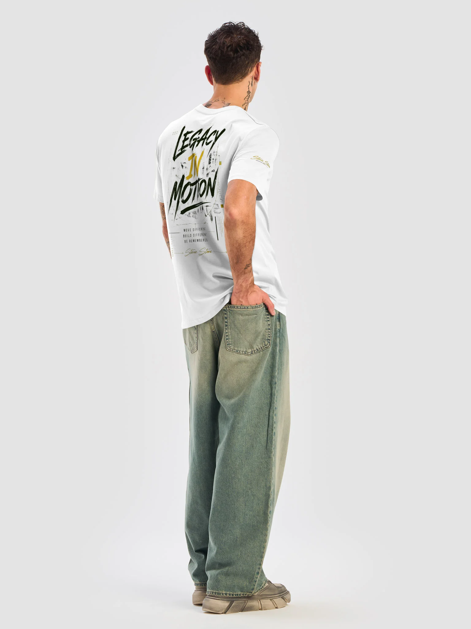 Stevie Stone “Legacy In Motion” Premium Tee — White Edition Inbox product image (7)