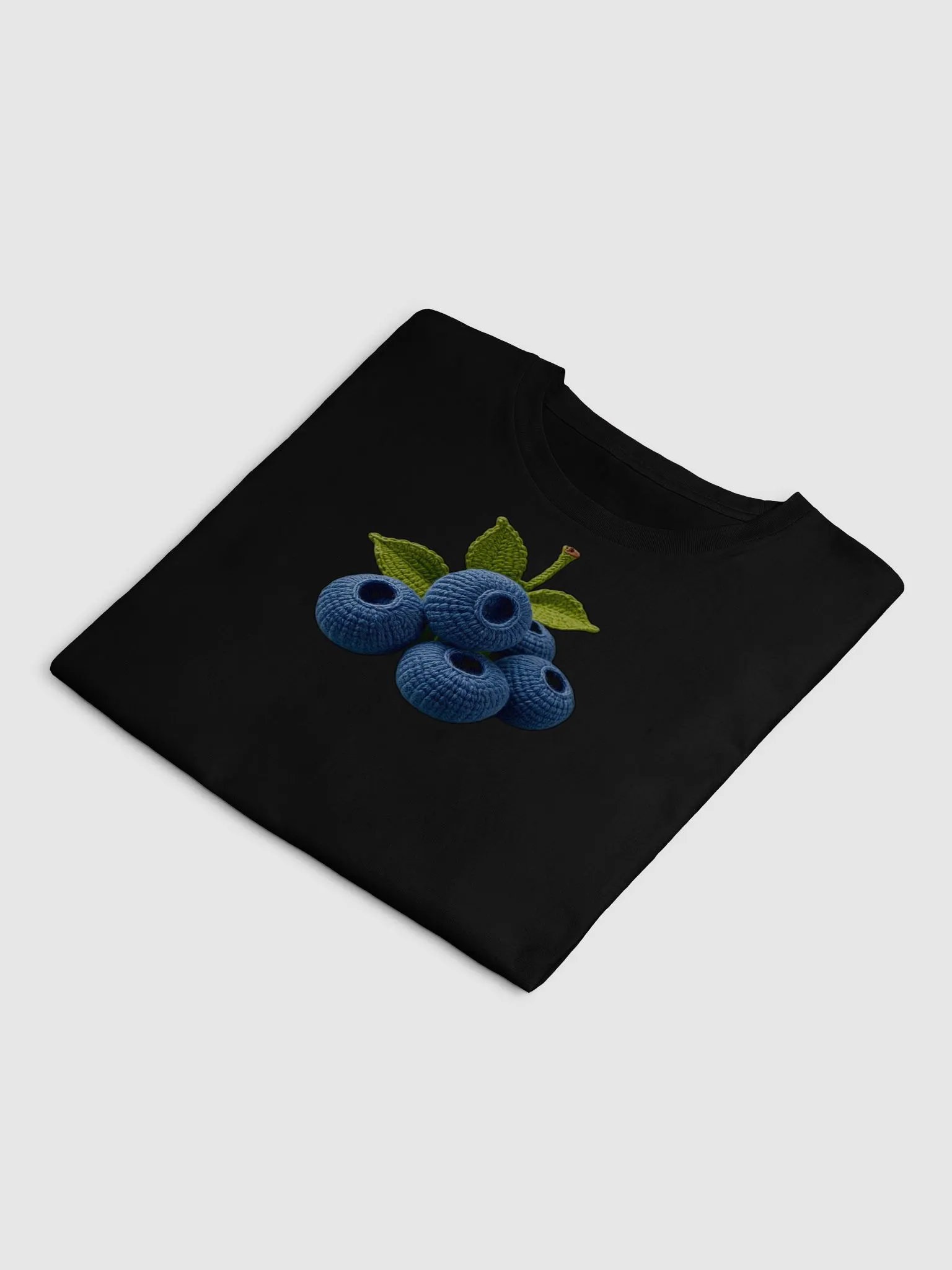CozyAvocado Women's Premium Blueberries Crop Top #3 product image (4)