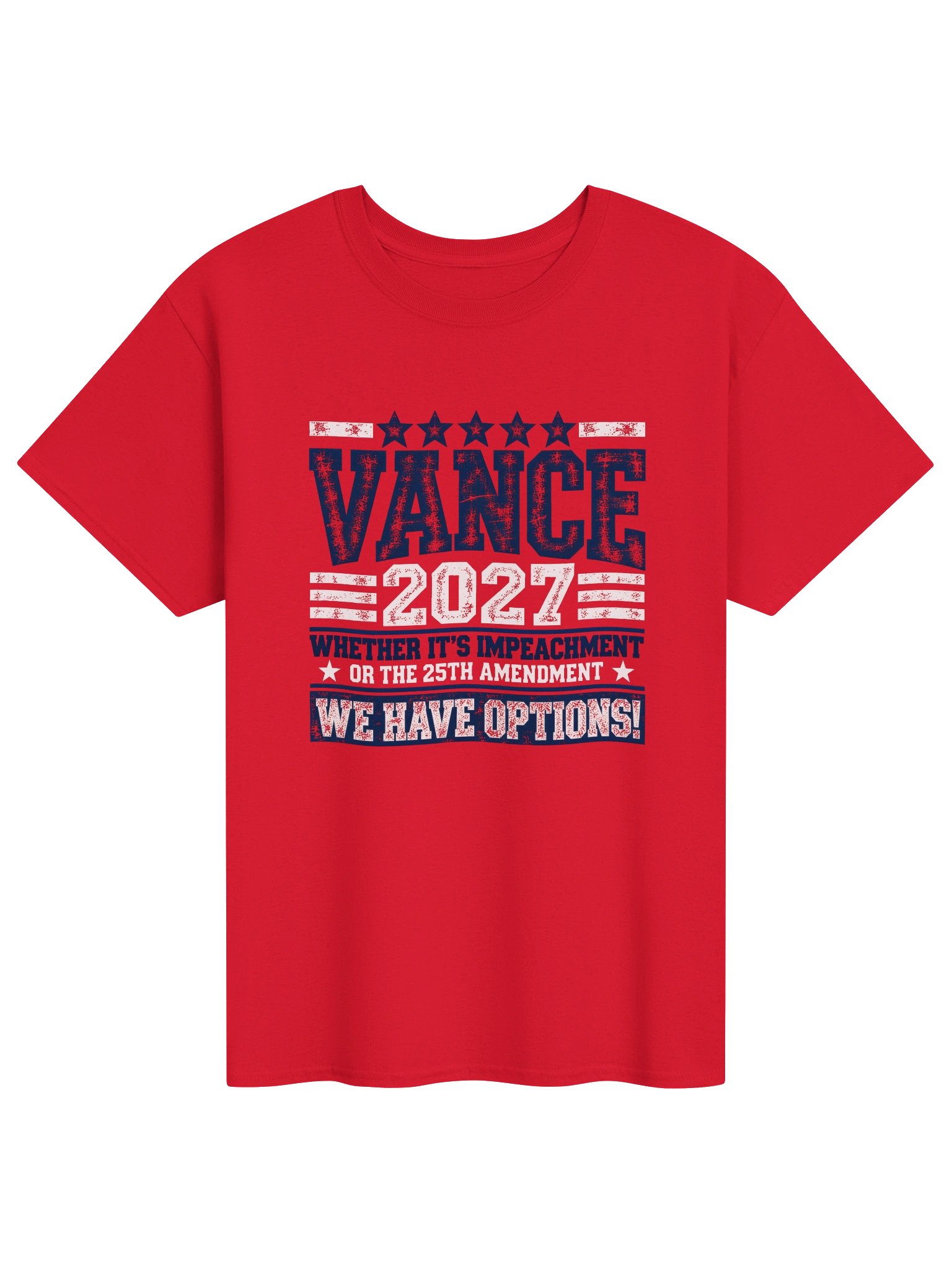 VANCE 2027 — We Have Options — Red T-Shirt product image (1)