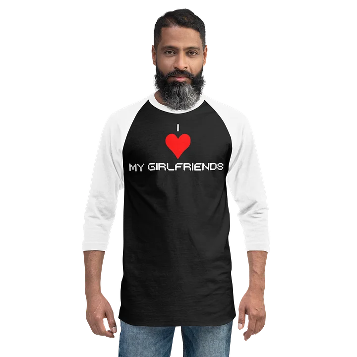 I Love My Girlfriends Long Sleeve Raglan Shirt product image (5)