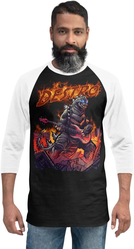 Baseball Raglan - Rock Zilla product image (2)