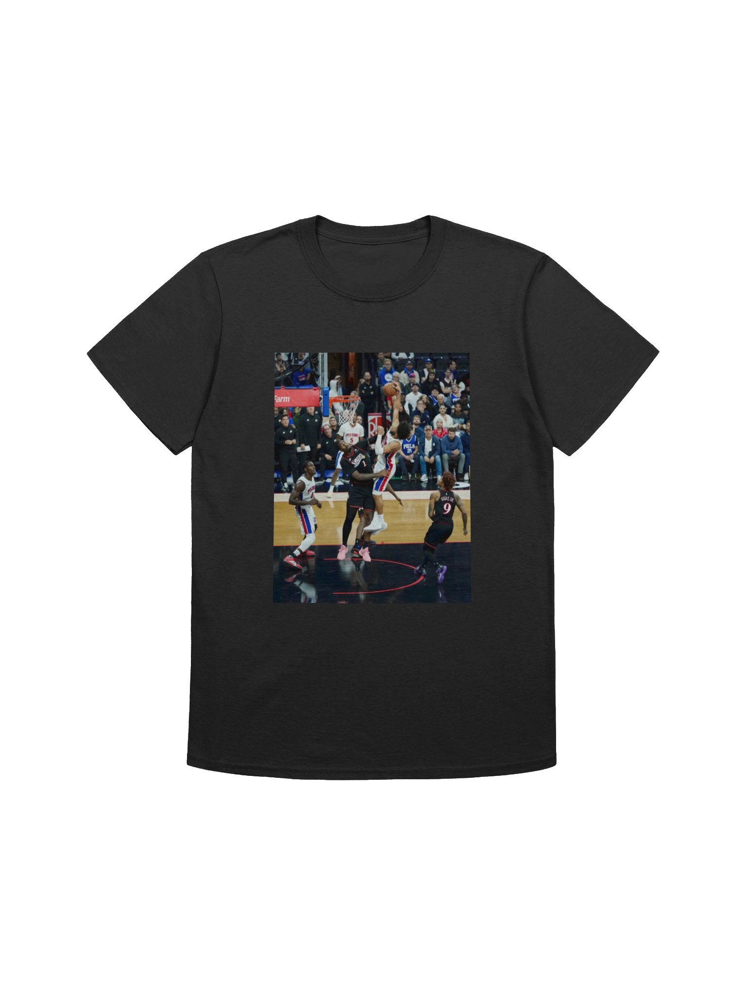 Cade Cunningham Dunking Over Drummond NBA Shirt product image (1)