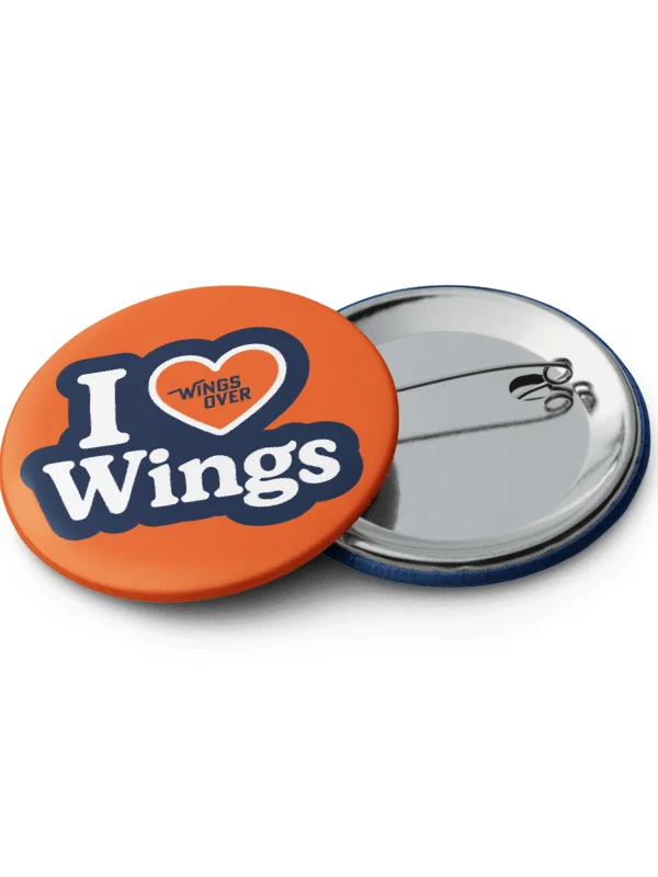 5pc Button Set - Team Ranch, I Love Tendies, Team Blue Cheese, Wings Over and I Love Wings product image (2)